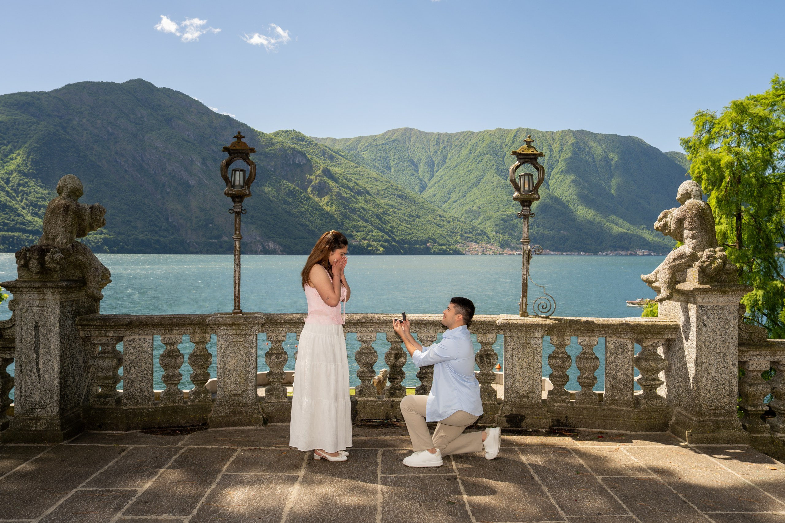 Tremezzo proposal. Fotografo matrimonio Lago di Como Ferrari Media Production