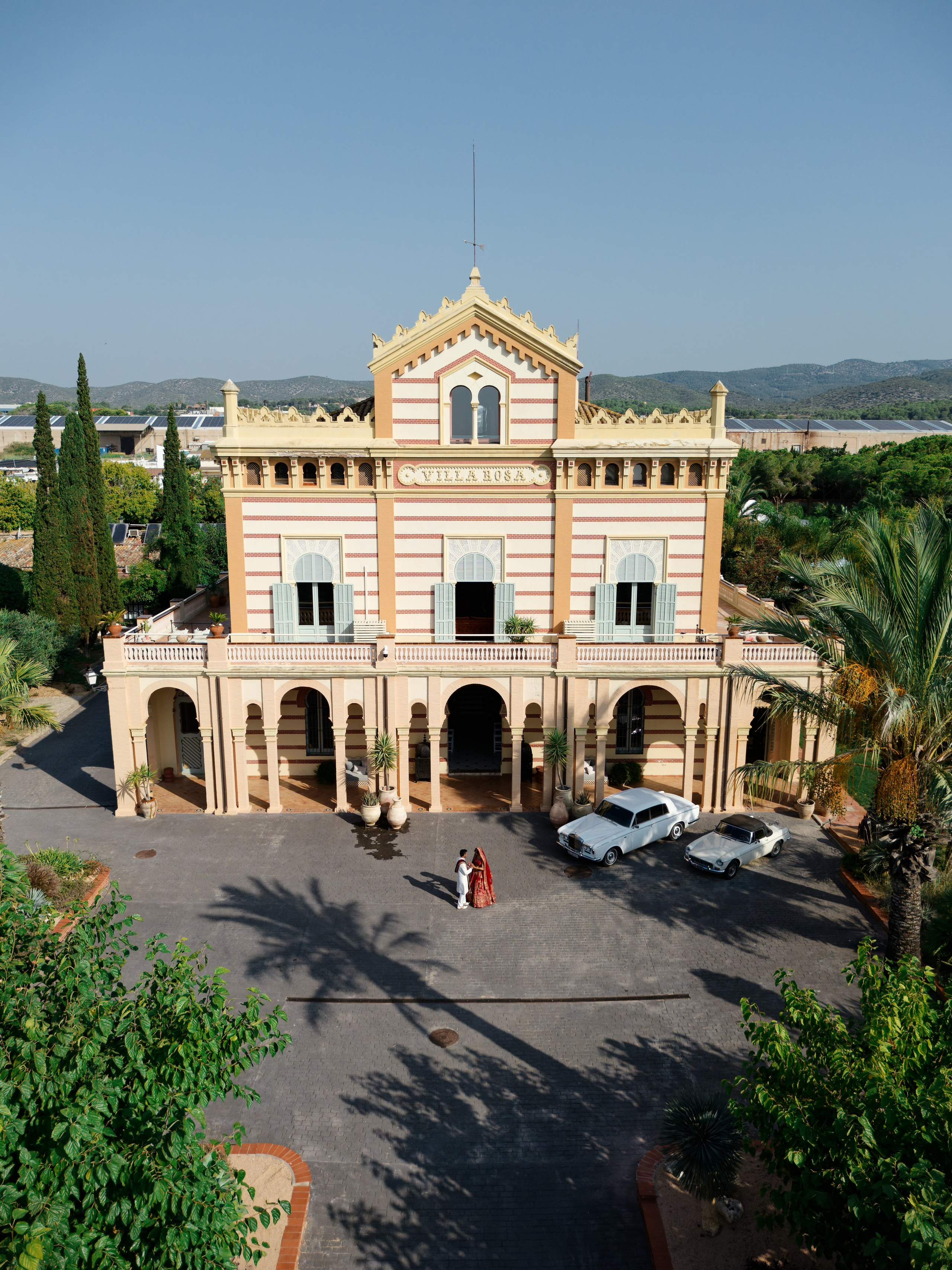 Indian wedding at Gran Villa Rosa, Barcelona