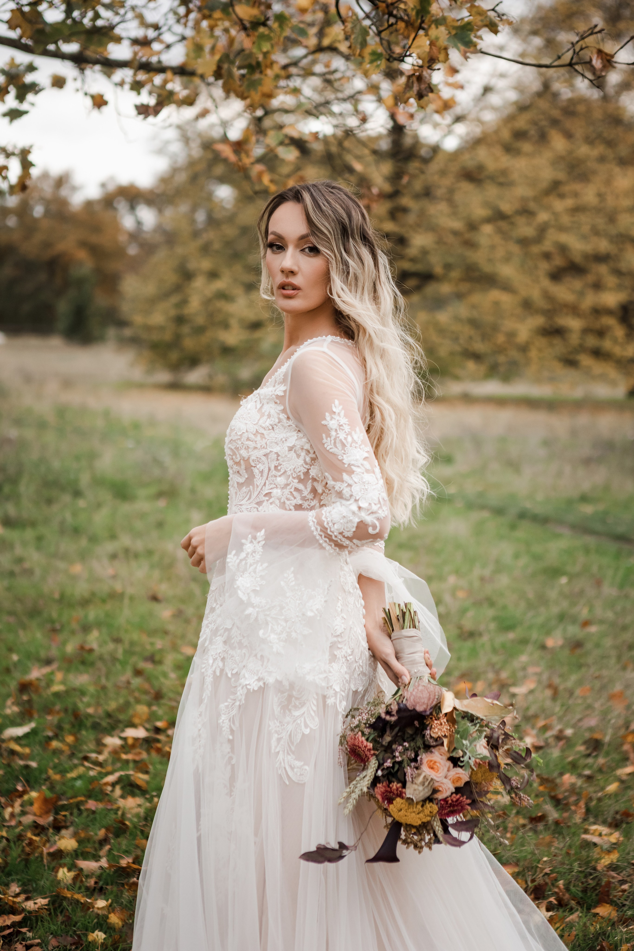 Осенняя свадьба на природе. Фотограф из Ганновера Анна Хорст