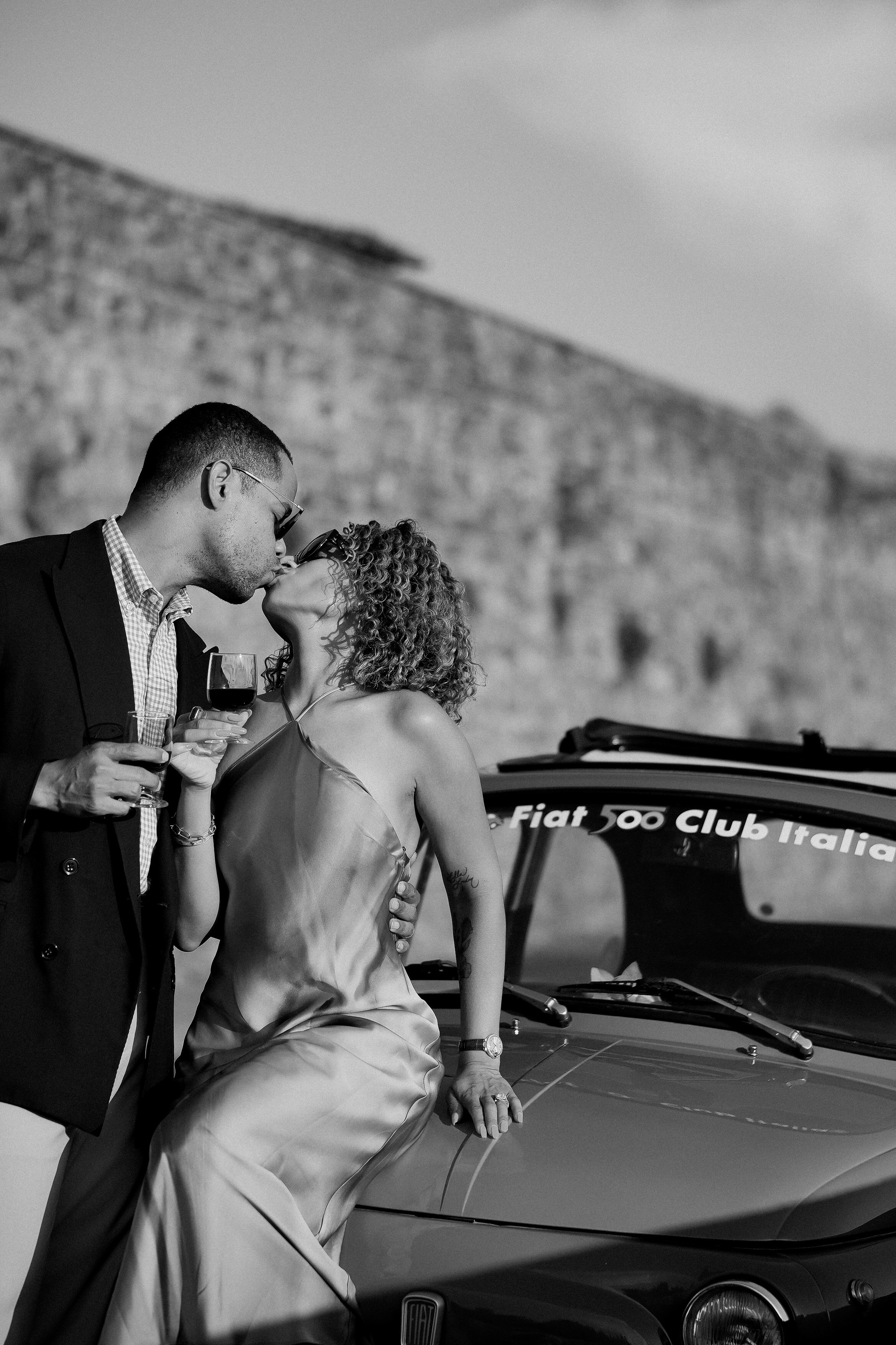 FIAT 500. Wedding Photographer in Italy