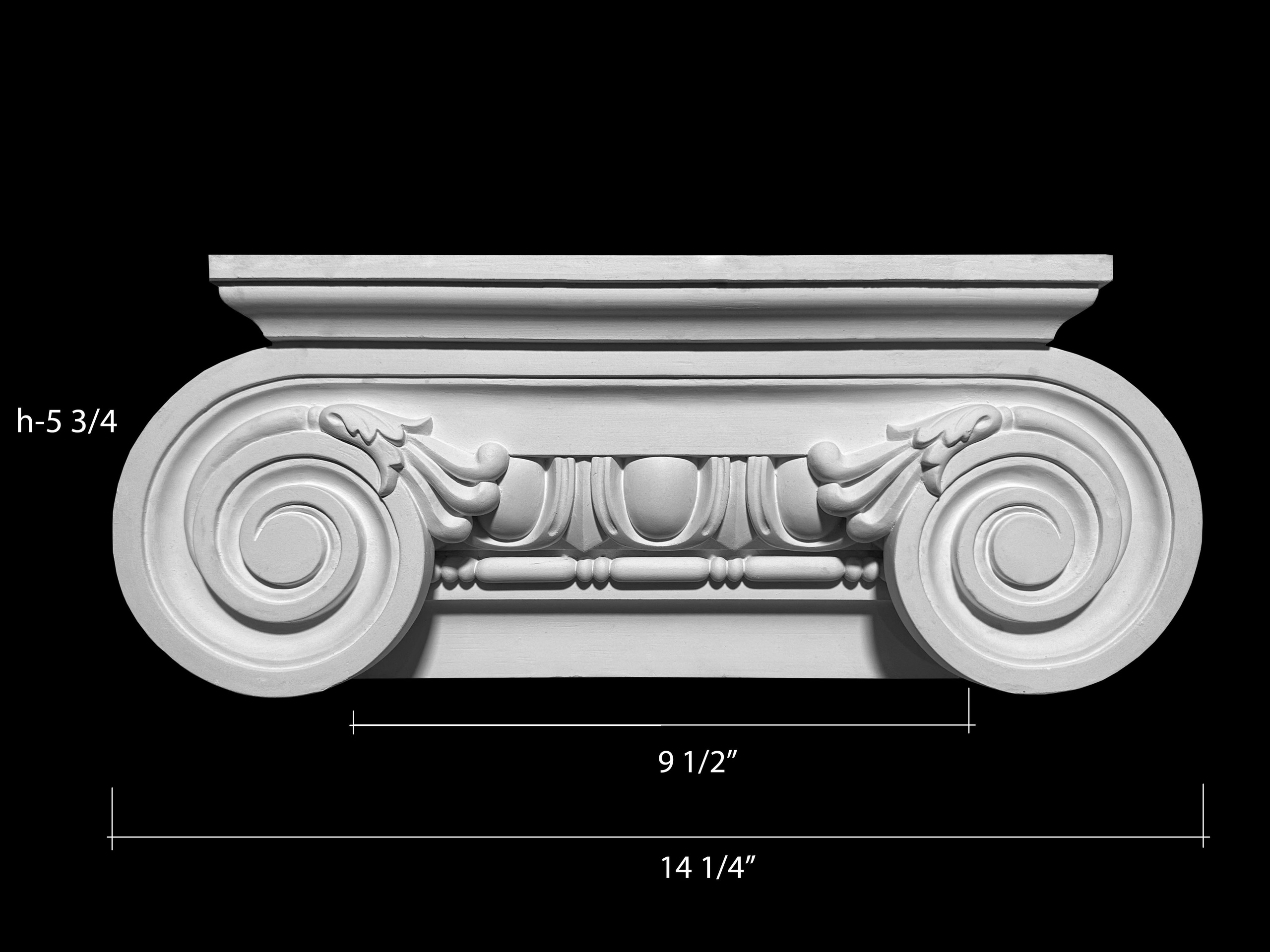 Columns. Plaster molding