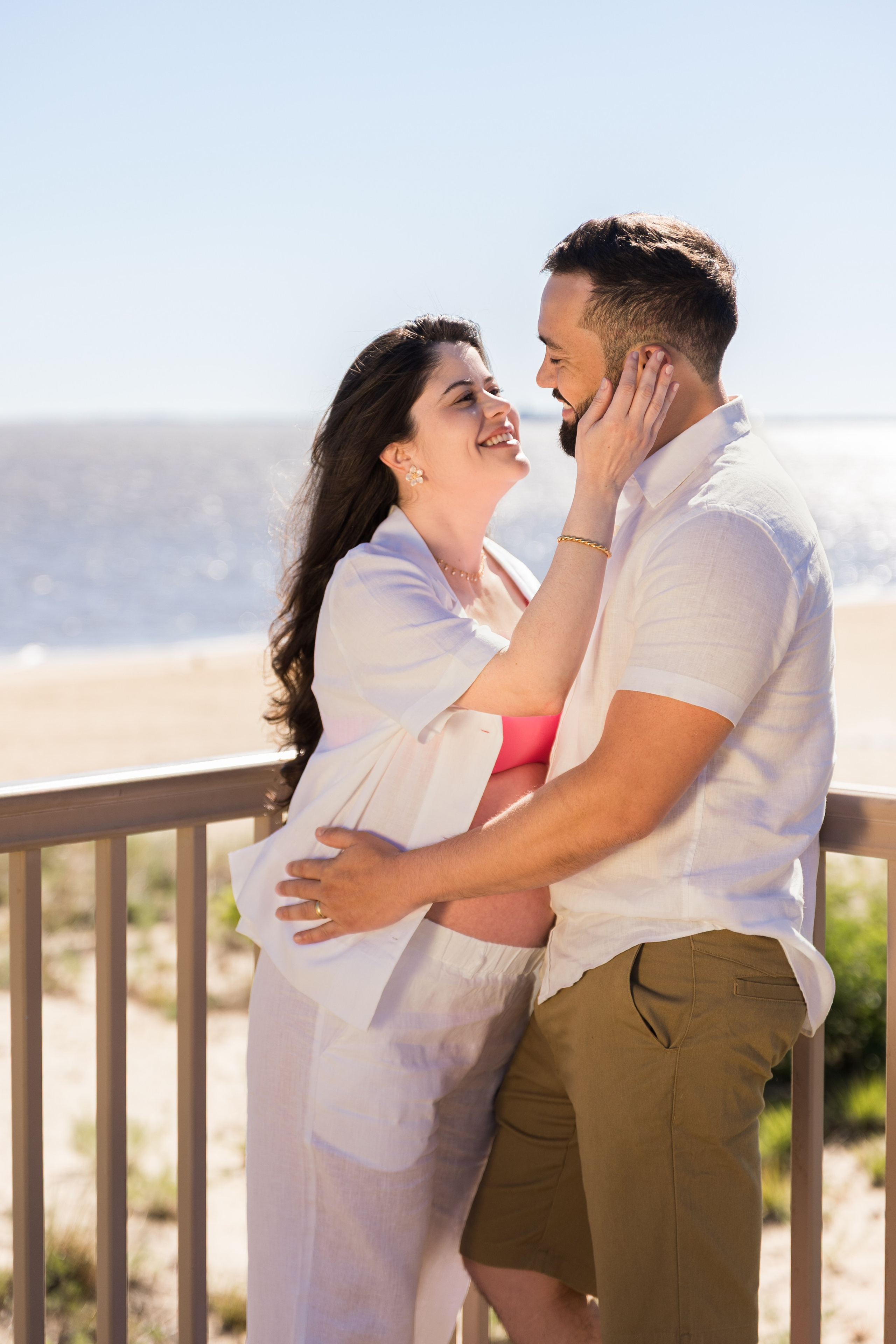 Beachside Maternity at Ideal Beach, NJ. Family, lifestyle, and commercial photography in New York and New Jersey