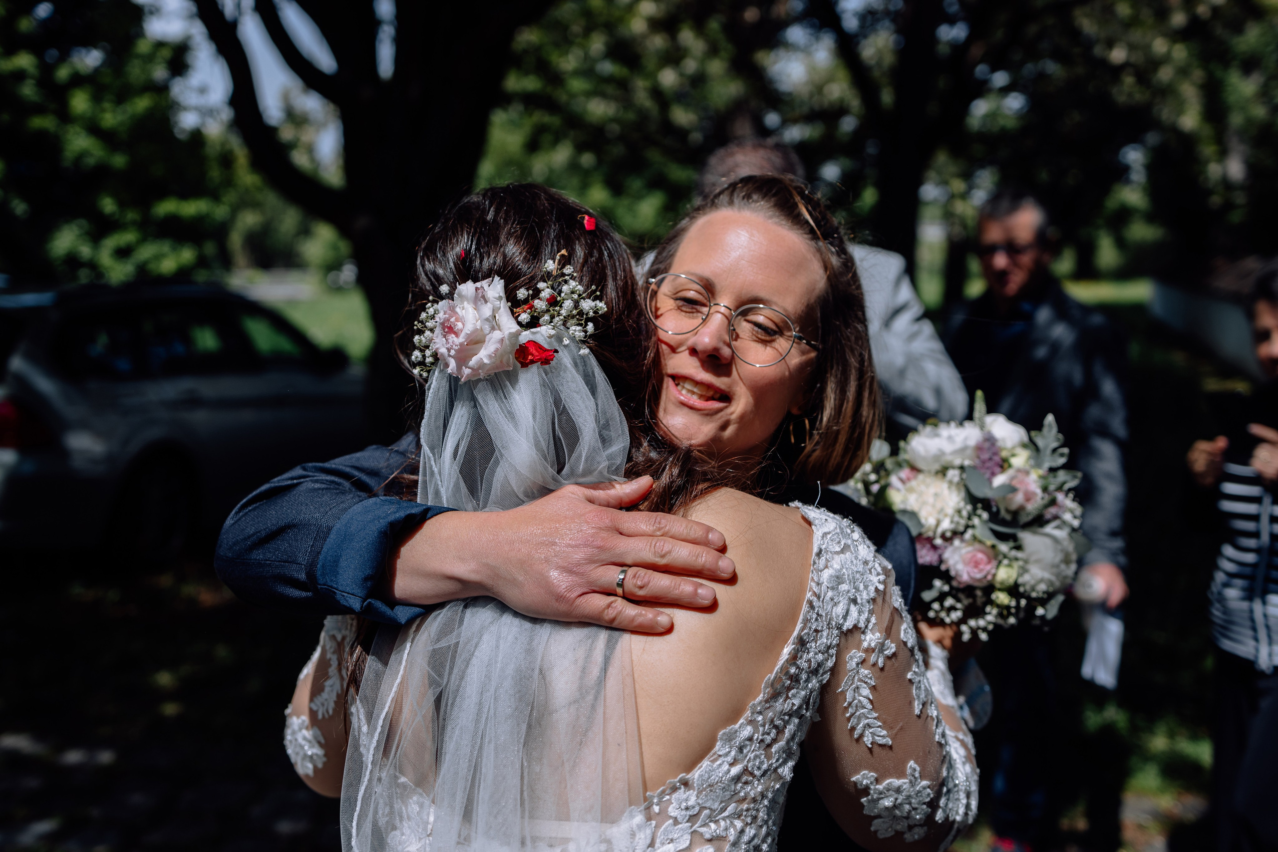 Trauung und Taufe: Heilig-Kreuz-Kirche. Hochzeitsfotograf München Taufe Familienfotograf Tanja Mauke