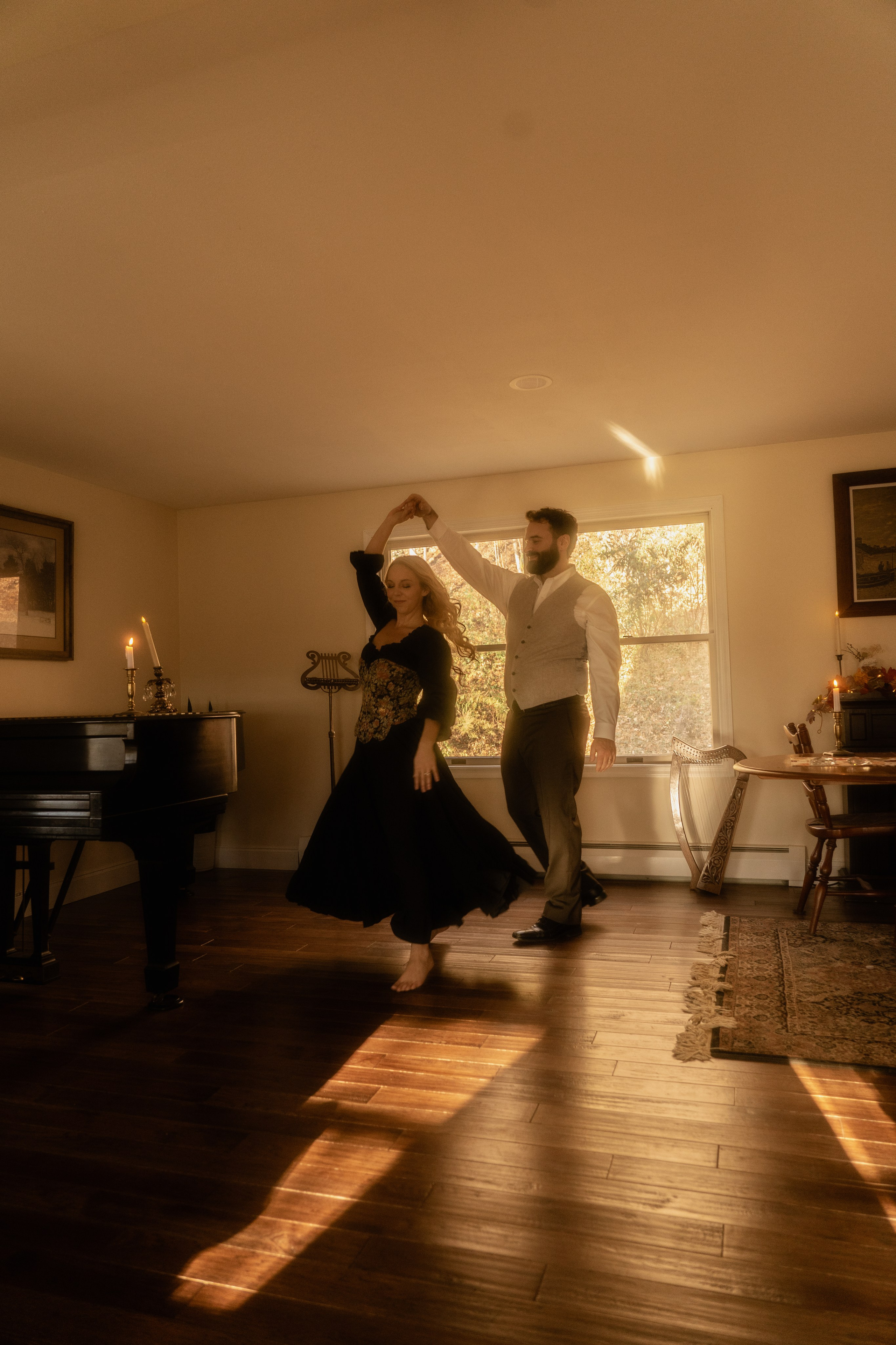 Connecticut Couple Photography — Intimate Home Session. Daria Deschain Cinematic Photography in Connecticut