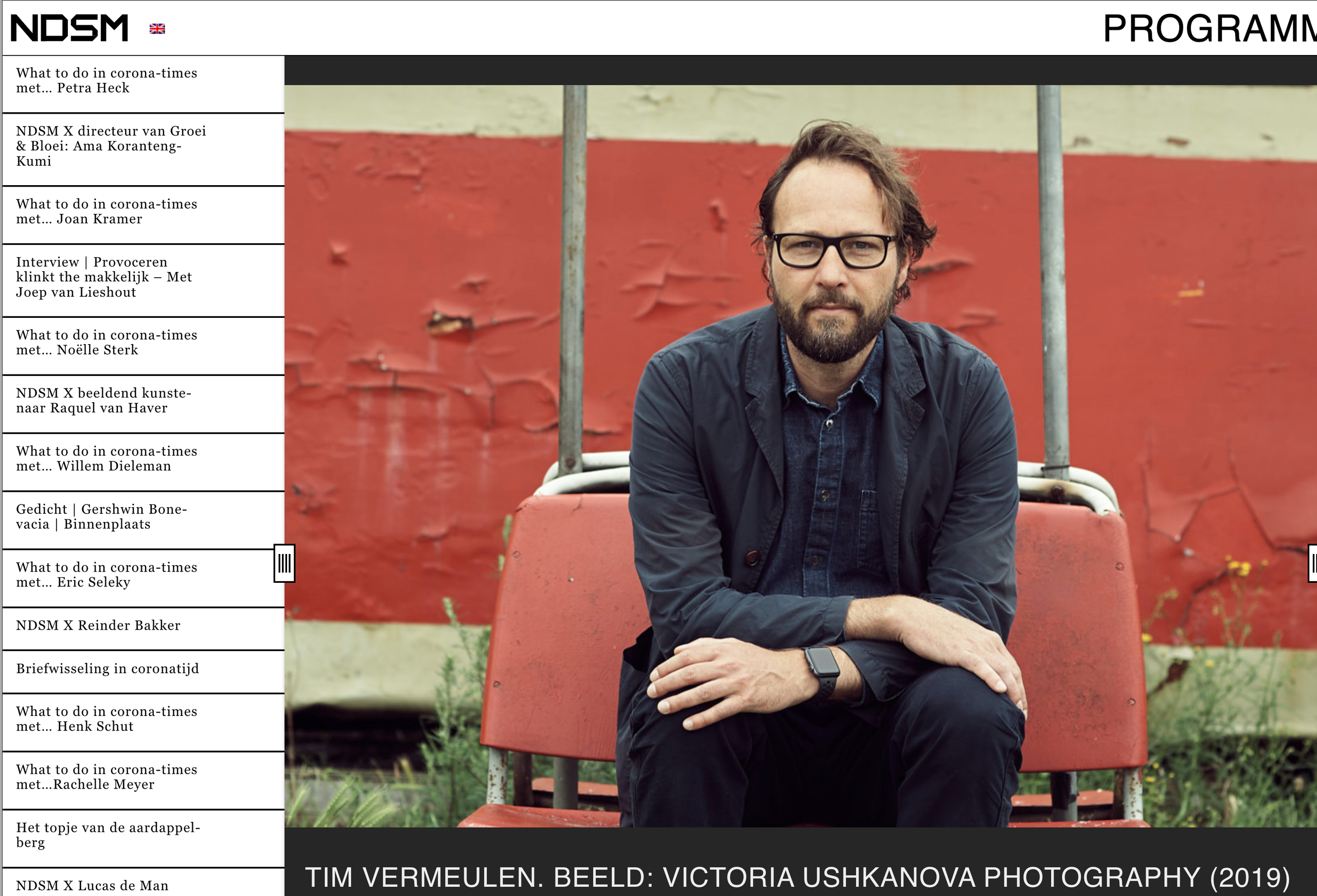 Tim Vermeulen new director NDSM. Portrait and Wedding Photographer Brussels & Amsterdam