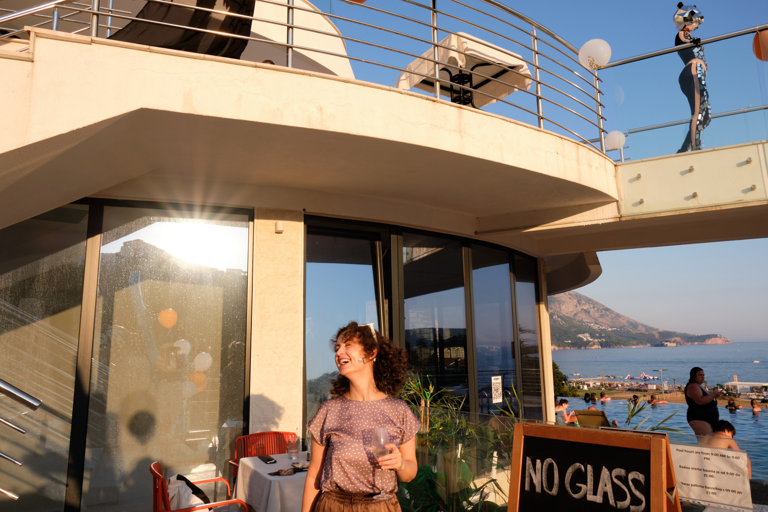 Photo report from the Zebra Restaurant’s birthday celebration. Becici, Montenegro. Photographer, photo artist Alena Novgorodtseva