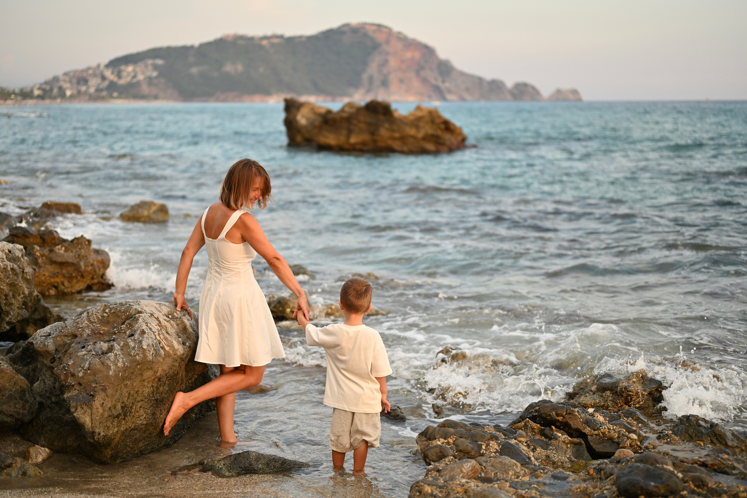 Семейная съемка на пляже Клеопатра. Photographer in Alanya, Side, Manavgat. Türkiye