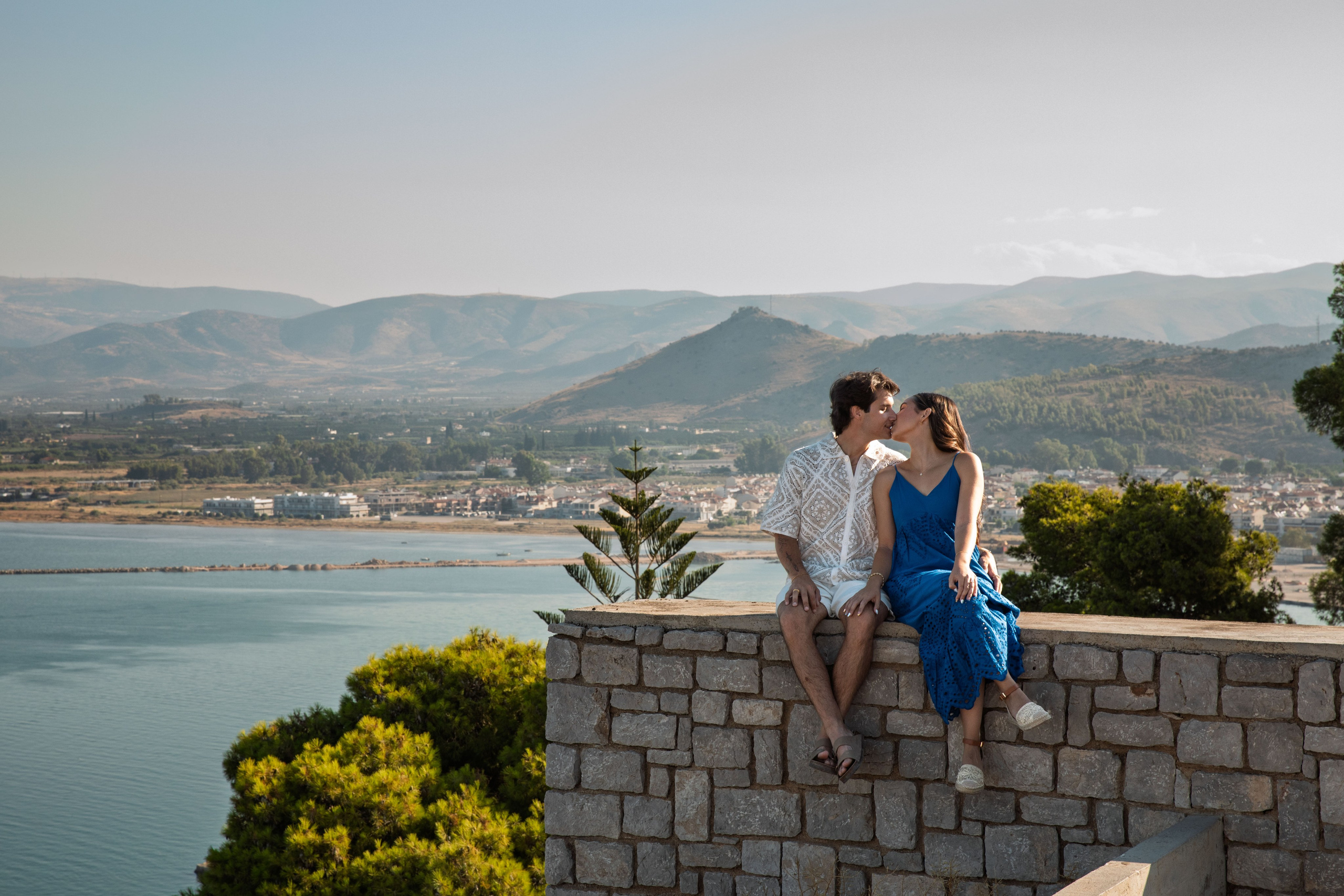 Evan & Sofia (USA). Photographer Anya Khasapi. Nafplio, Greece
