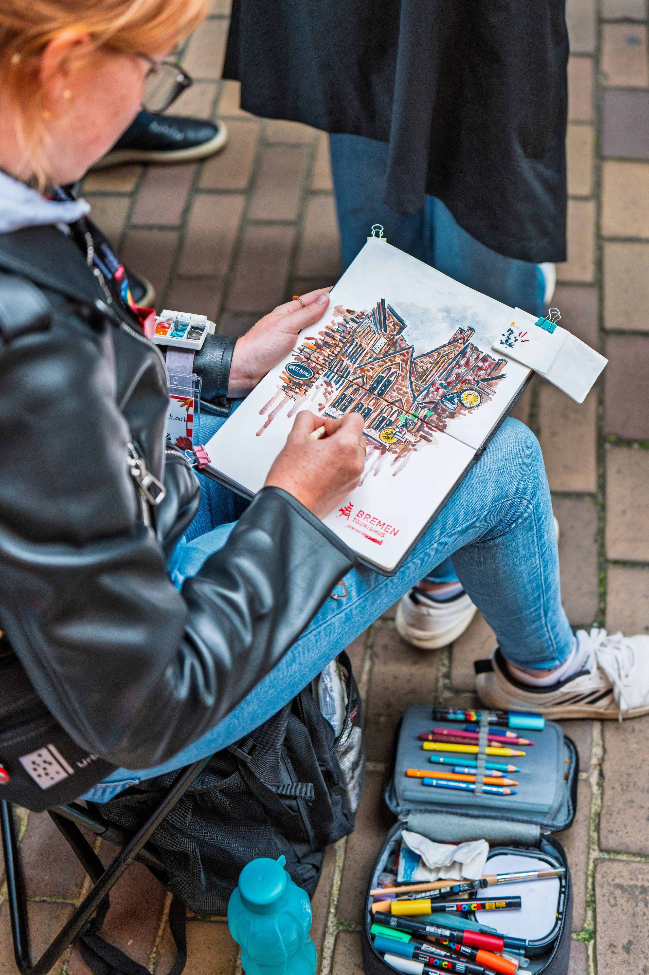 Urban Sketchers, Maritime Week and more Street in Bremen. URBANSTREETFILES.ART