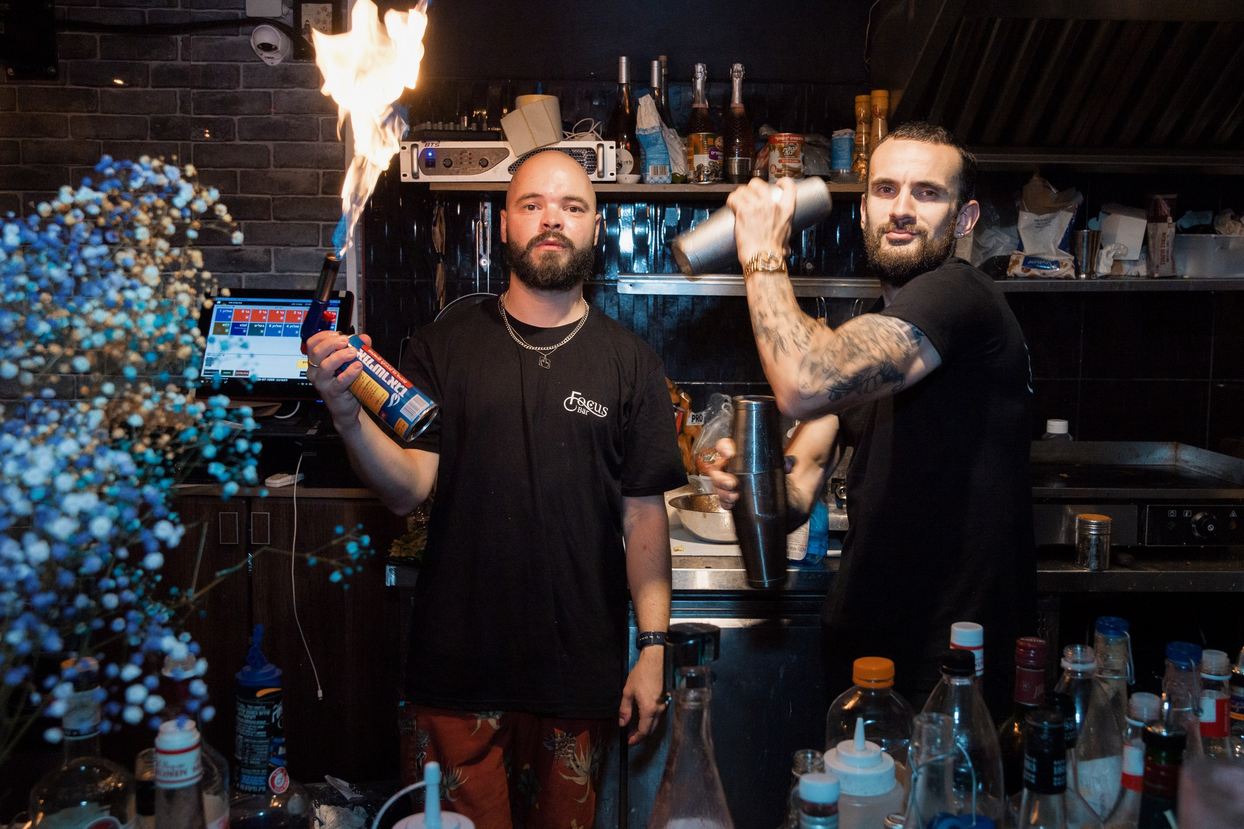 Контентная съемка для бара Focus. Портретный и репортажный фотограф в Израиле Рома Бирман