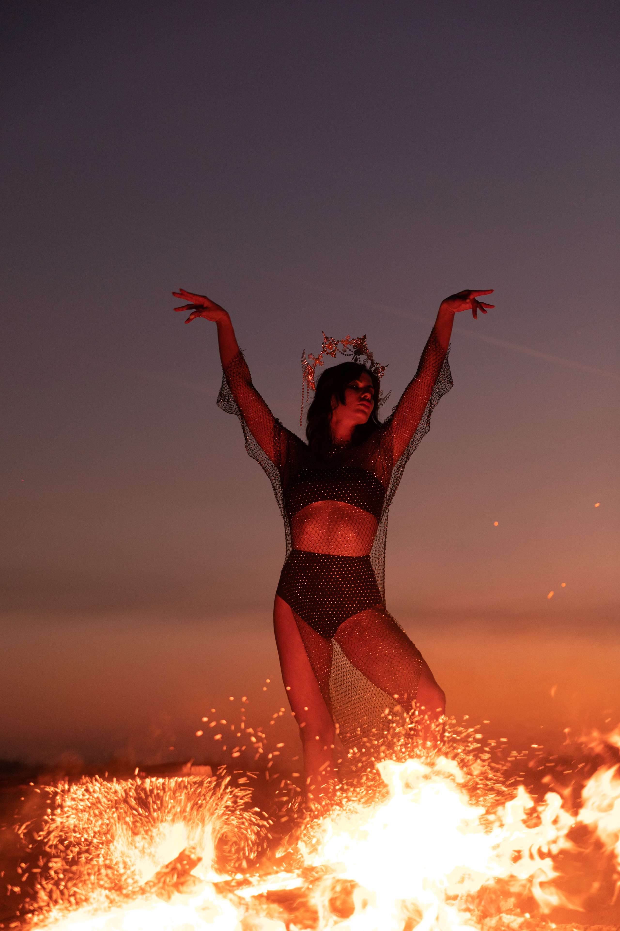 Огненная. Фотограф Вероника Яцына в Ташкенте