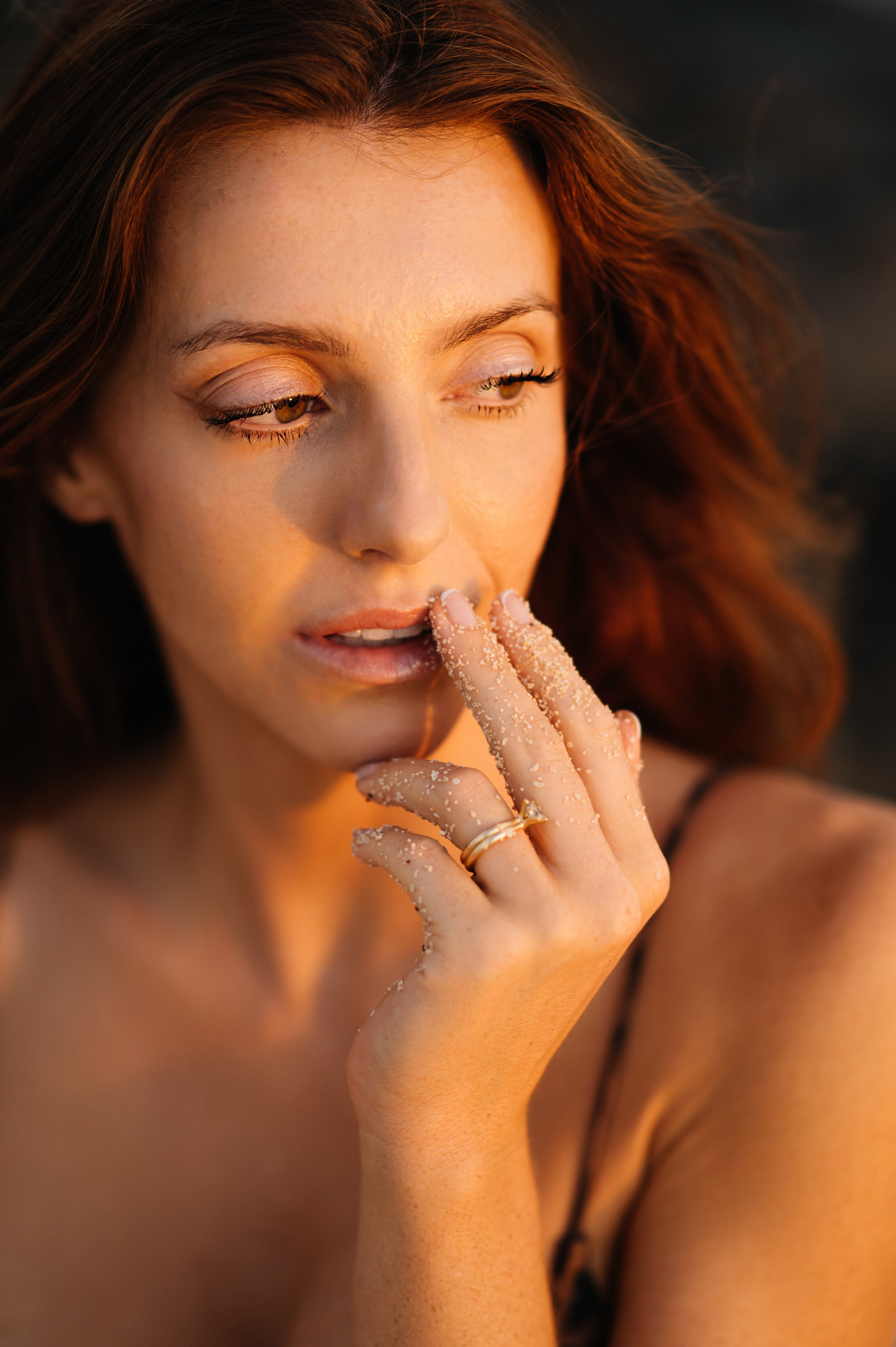 На закате. Фотограф на Кипре