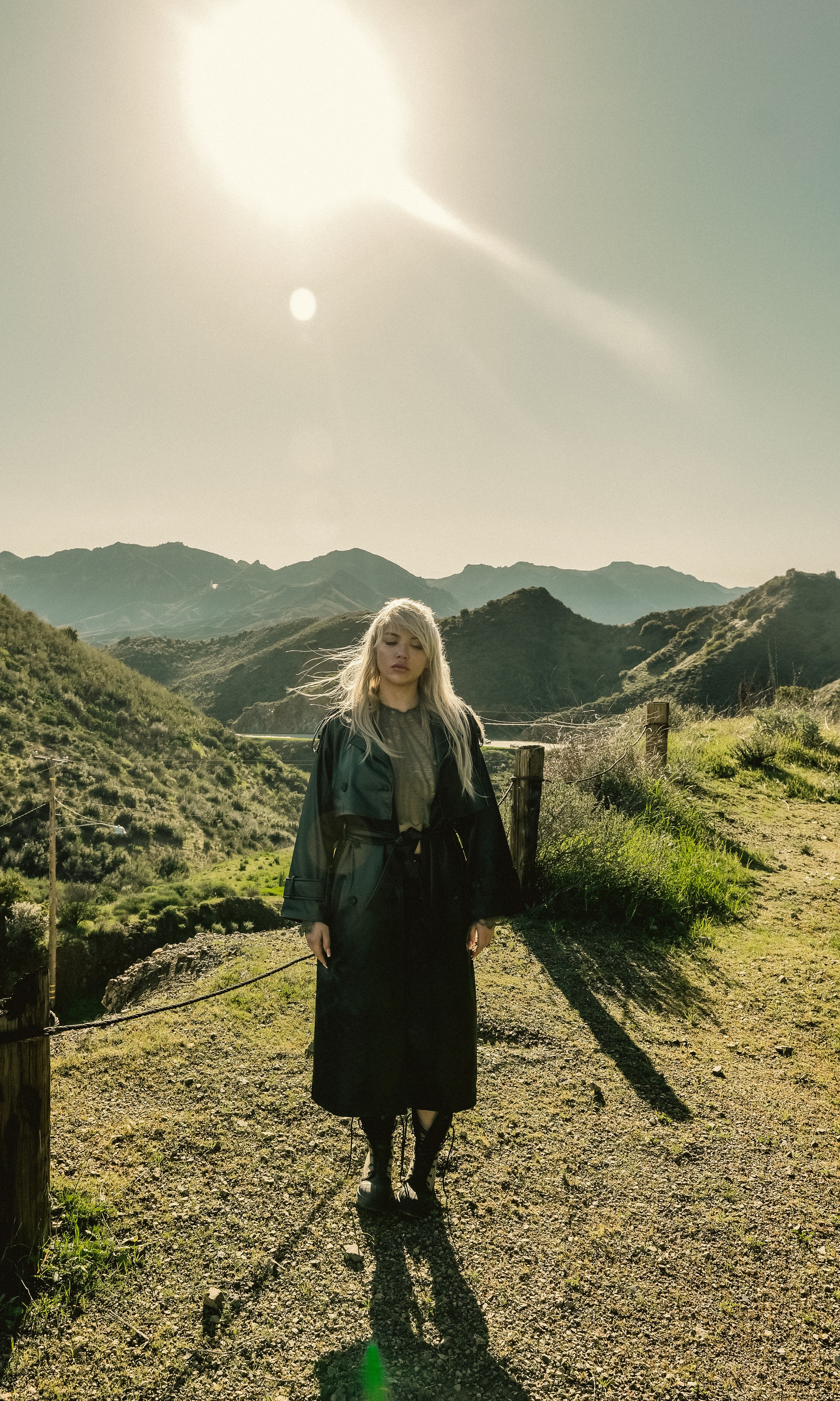 In the rays of the sun (CA). Photographer New York / Los Angeles