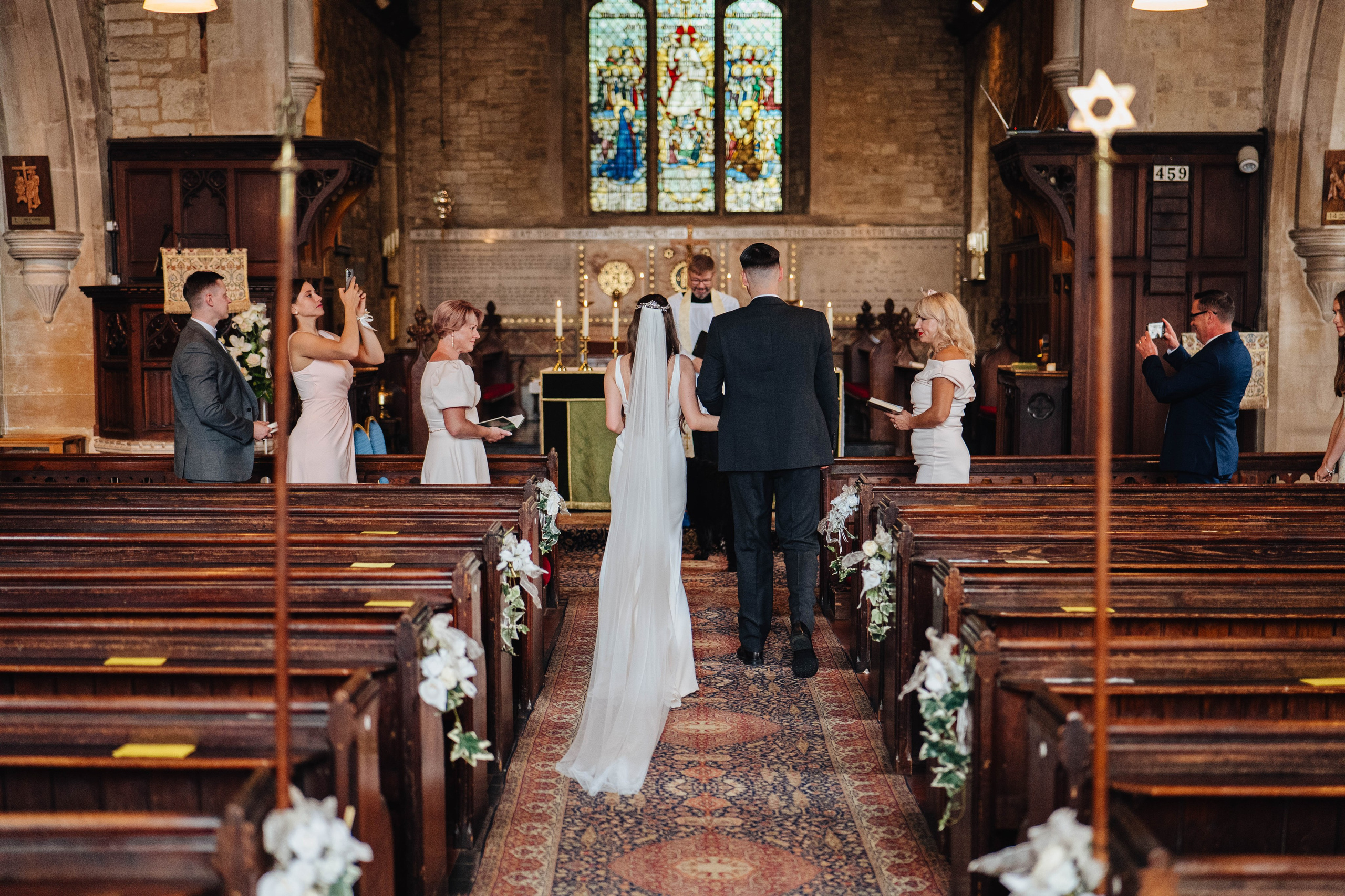 a ukrainian wedding ceremony in the church in London