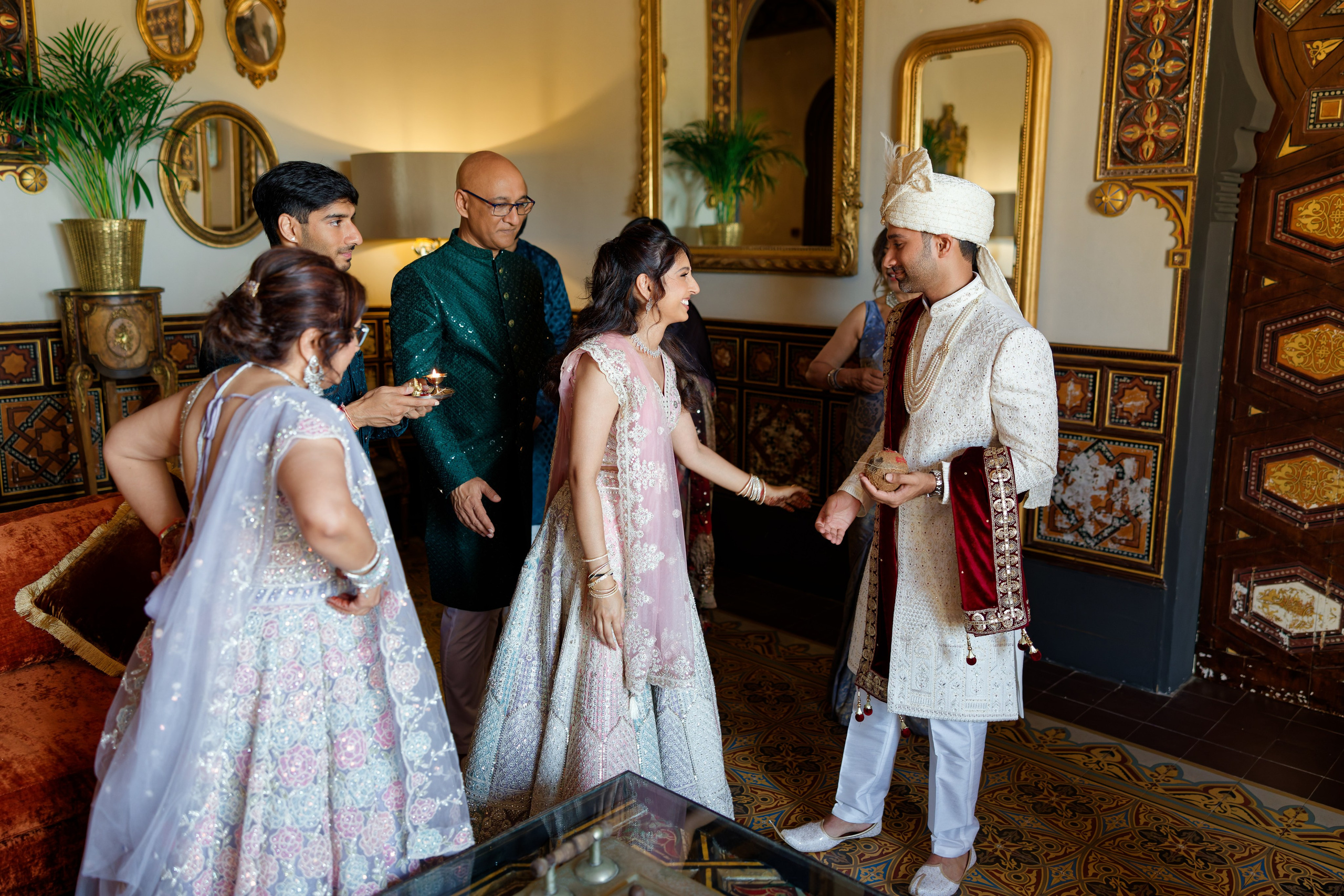 Indian wedding at Gran Villa Rosa, Barcelona