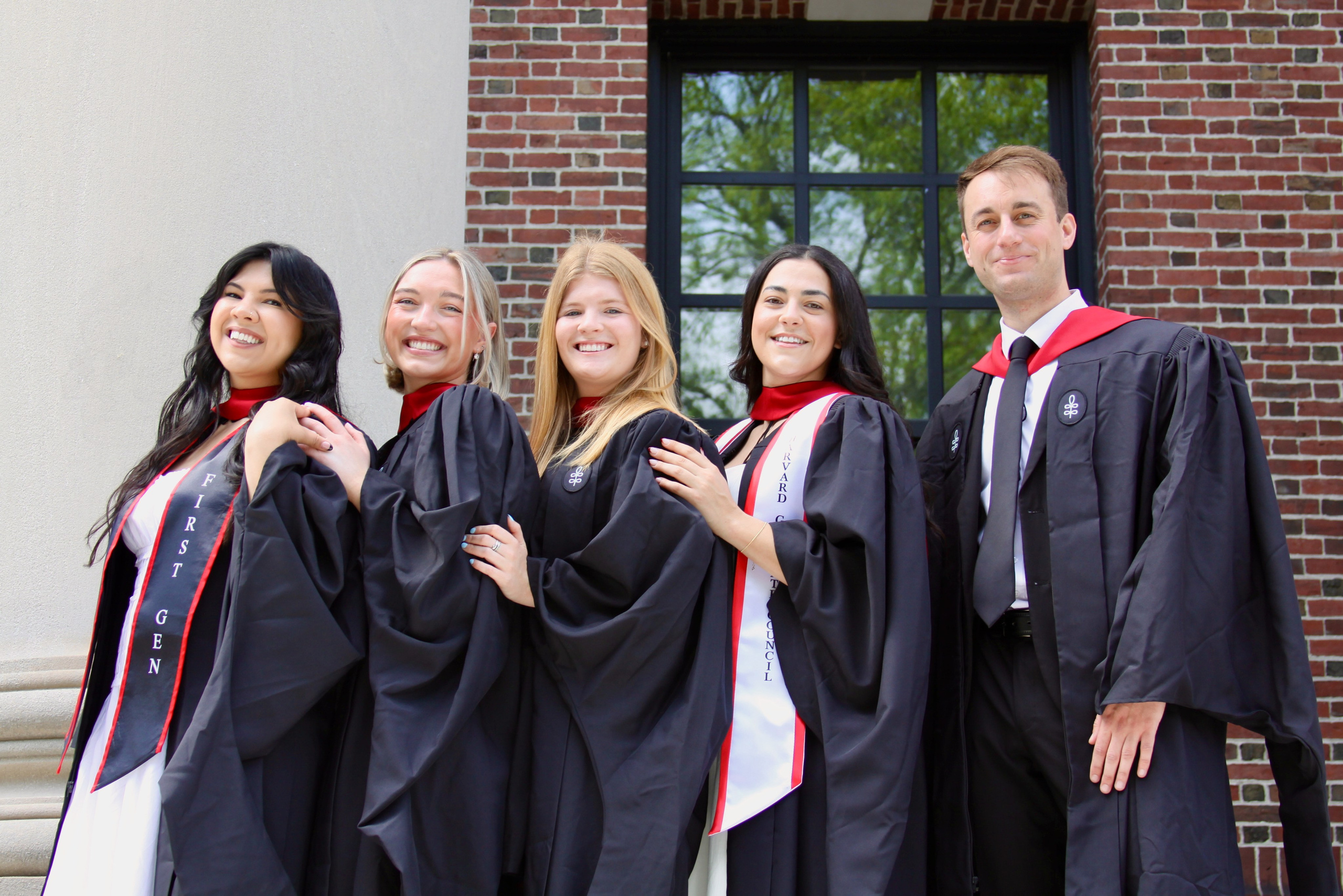 Masters graduation with Talia (group shoot). Kelly Sang, graduation and portrait photographer in Boston