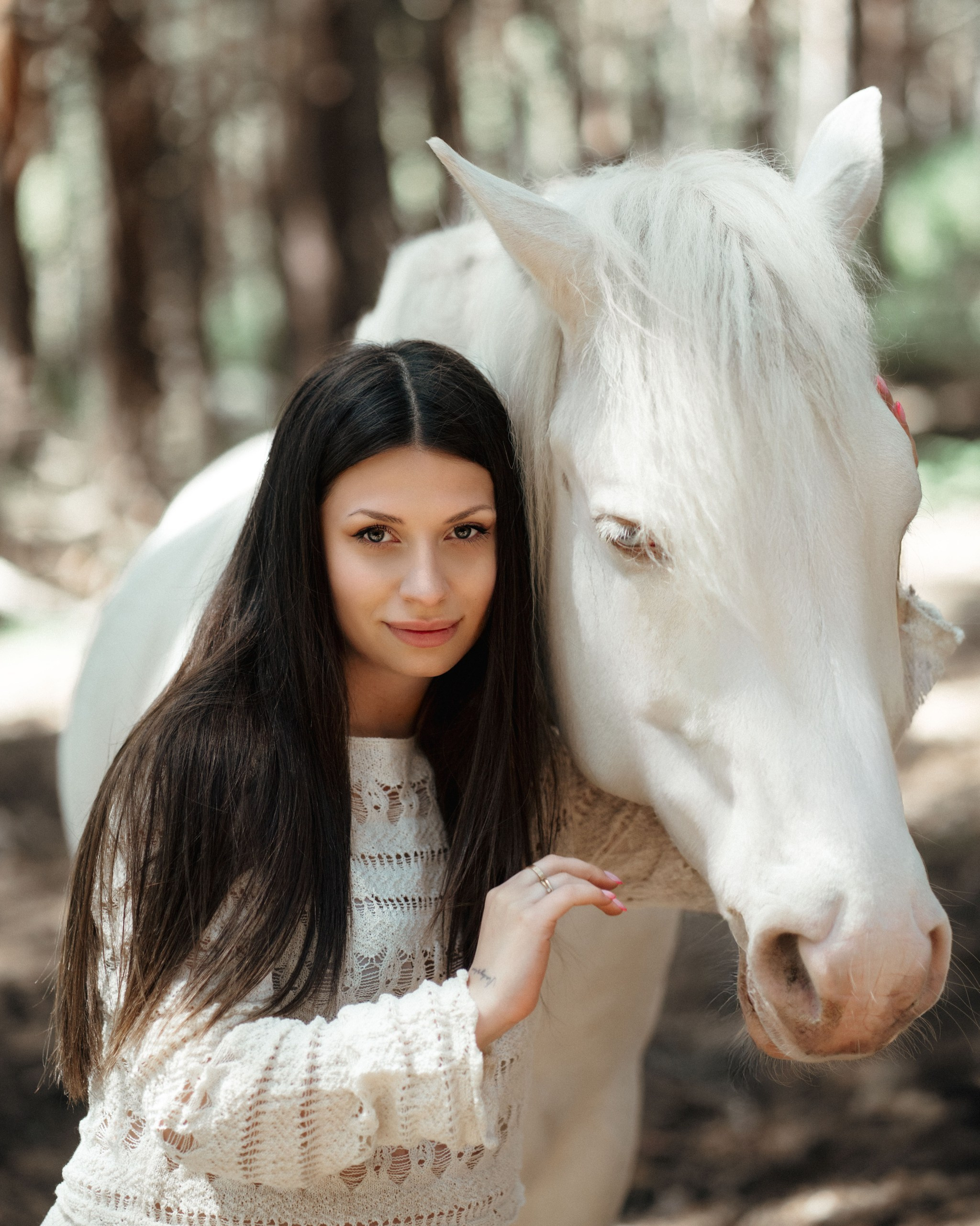 Конная фотосессия. Женские портреты в Мадриде — естественная красота и свет | Anna Maruleva