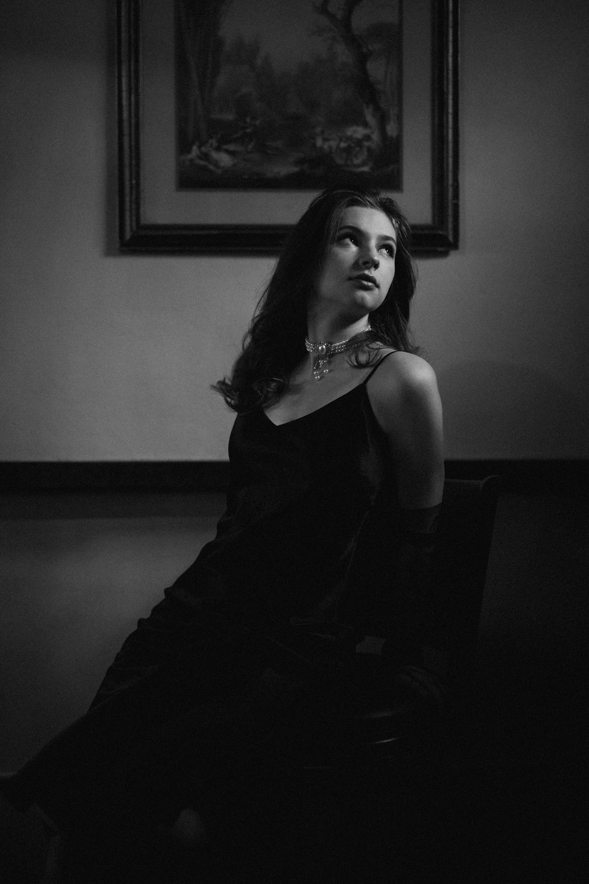 Photo shoot in noir style. Portrait and wedding photographer in New York