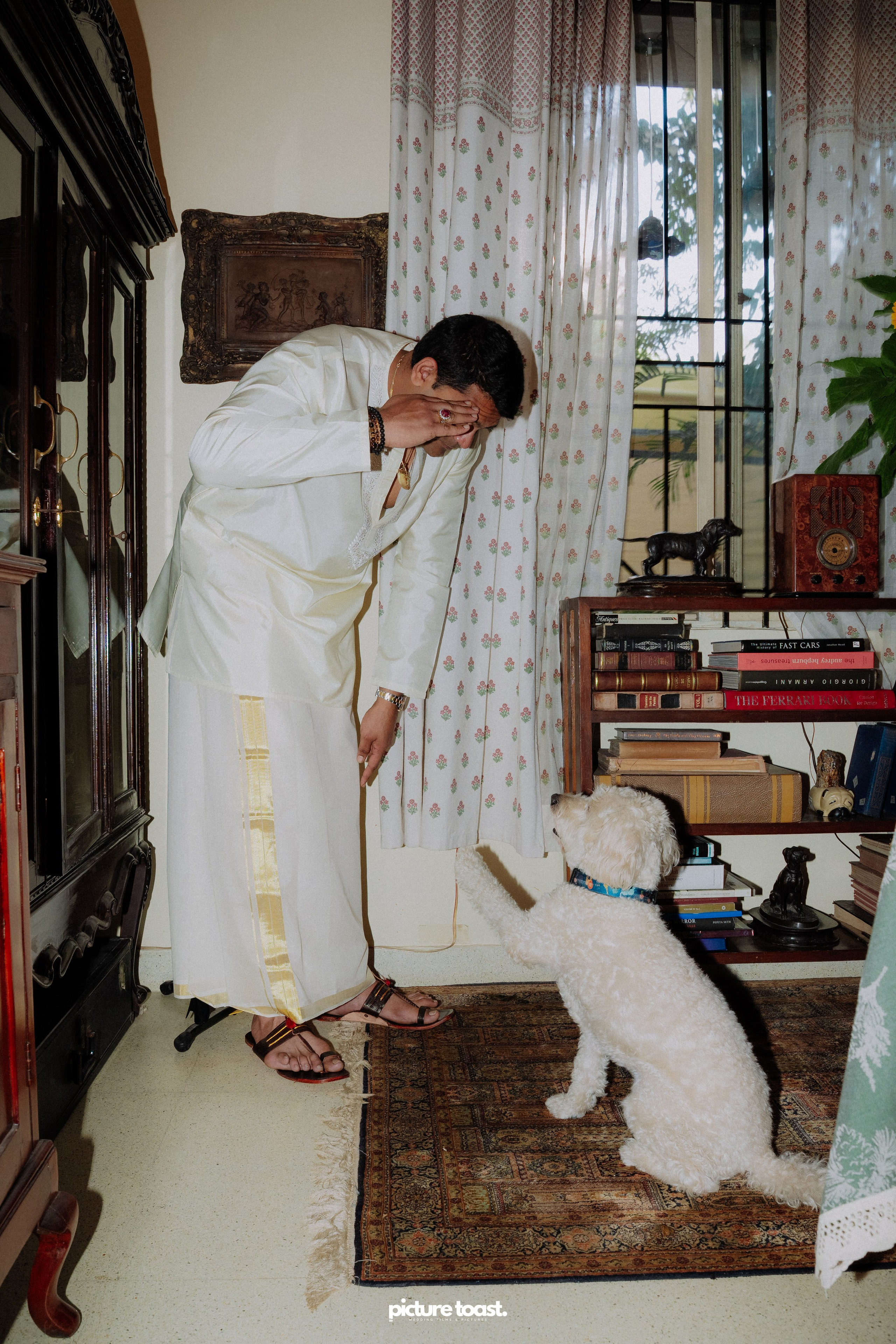 Blessing of Rajiv & Aashna. Fine art Wedding Photographers in India & Canada