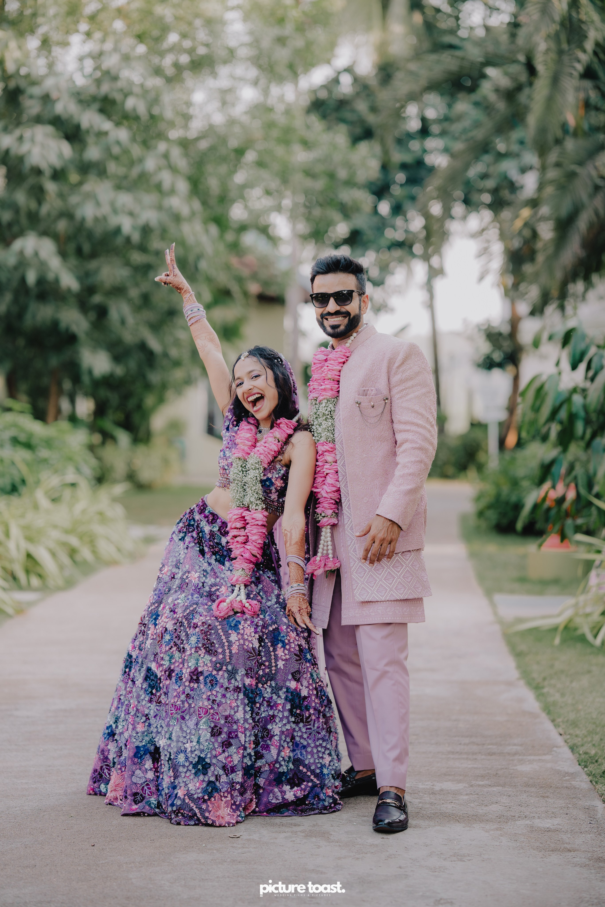 Varamala Ft. Barbie & Aneesh. Fine art Wedding Photographers in India & Canada