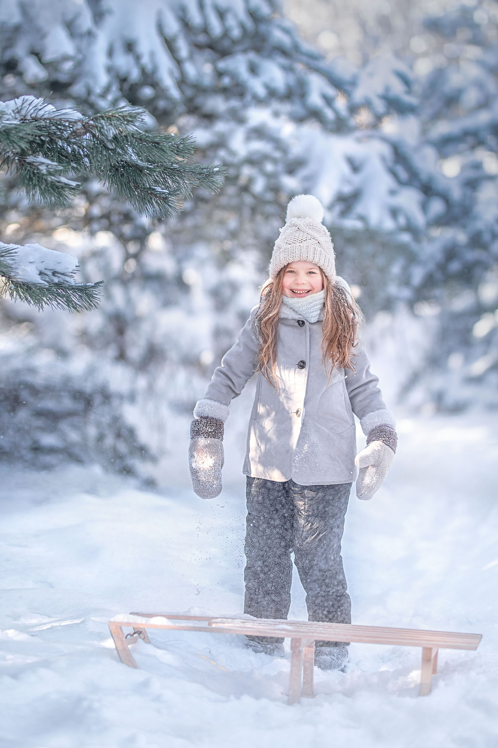 Žiema. Šeimos ir vaikų fotografė Klaipėdoje Kira Krasnaja