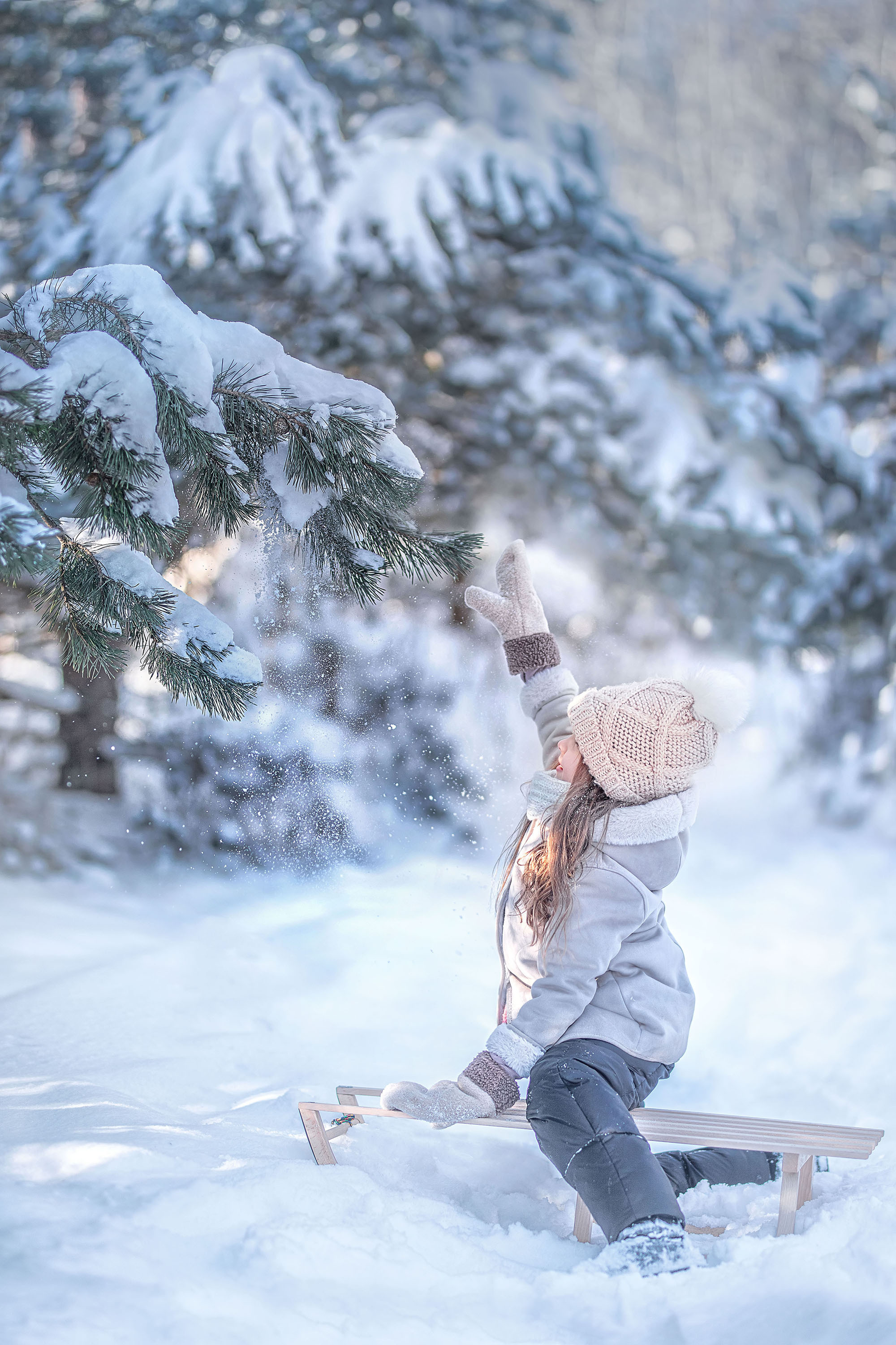 Žiema. Šeimos ir vaikų fotografė Klaipėdoje Kira Krasnaja