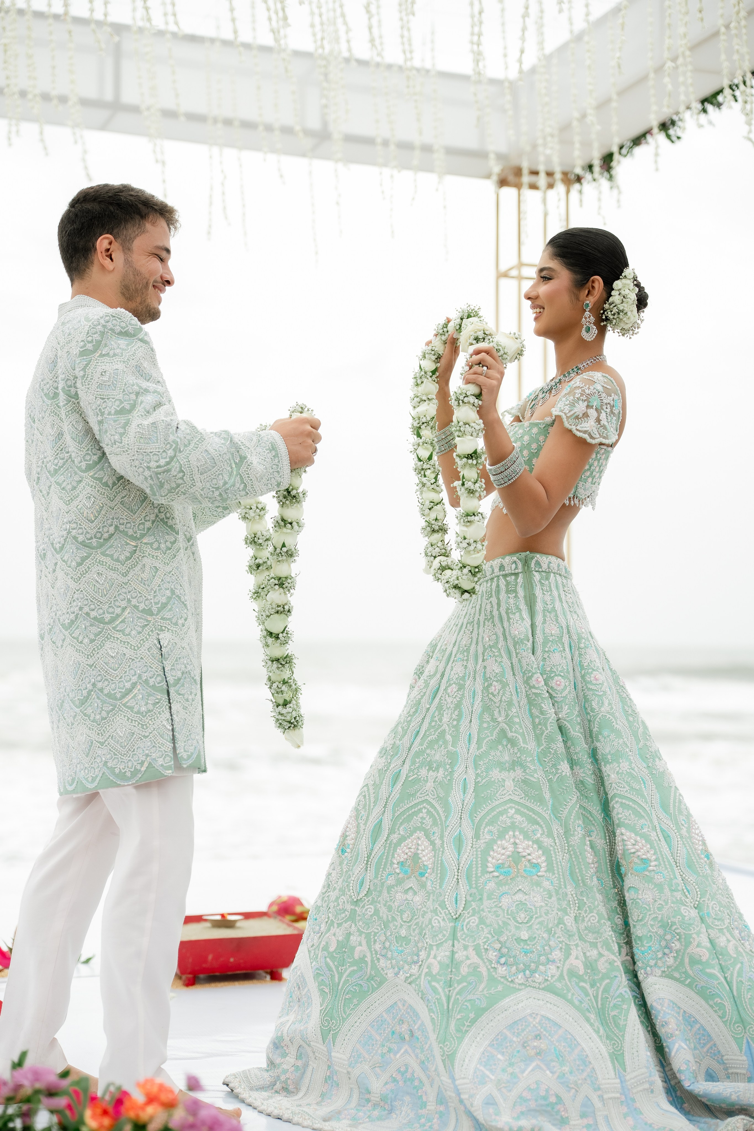 Beach Shaadi! Ft. Aishwarya & Milan. Fine art Wedding Photographers in India & Canada