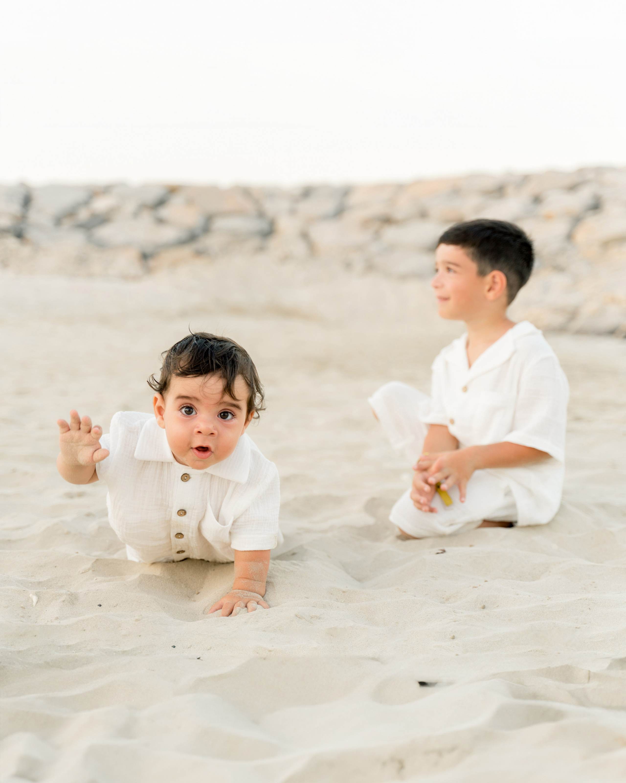 Семейная съемка на пляже. Фотограф в Абу Даби Марина