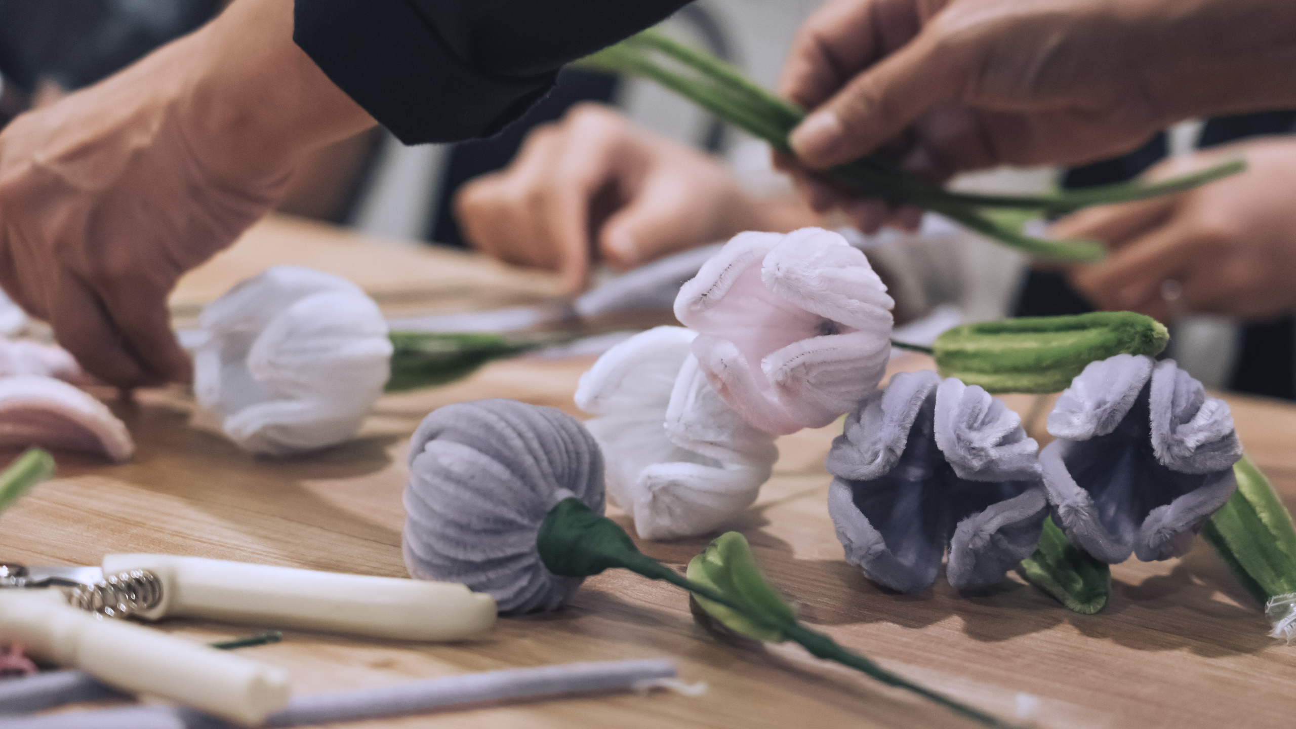 Pipe Cleaner Flower Workshop. Aro Salaka Event Photography
