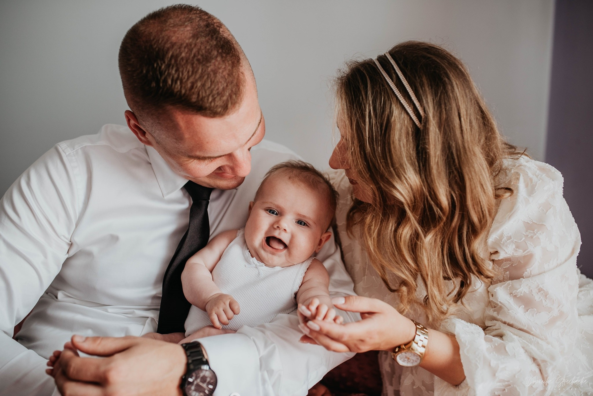 Chrzest Święty Alicji. Dominika Strachacka Fotografia | Fotograf ślubny i rodzinny Opole Lubelskie Lublin