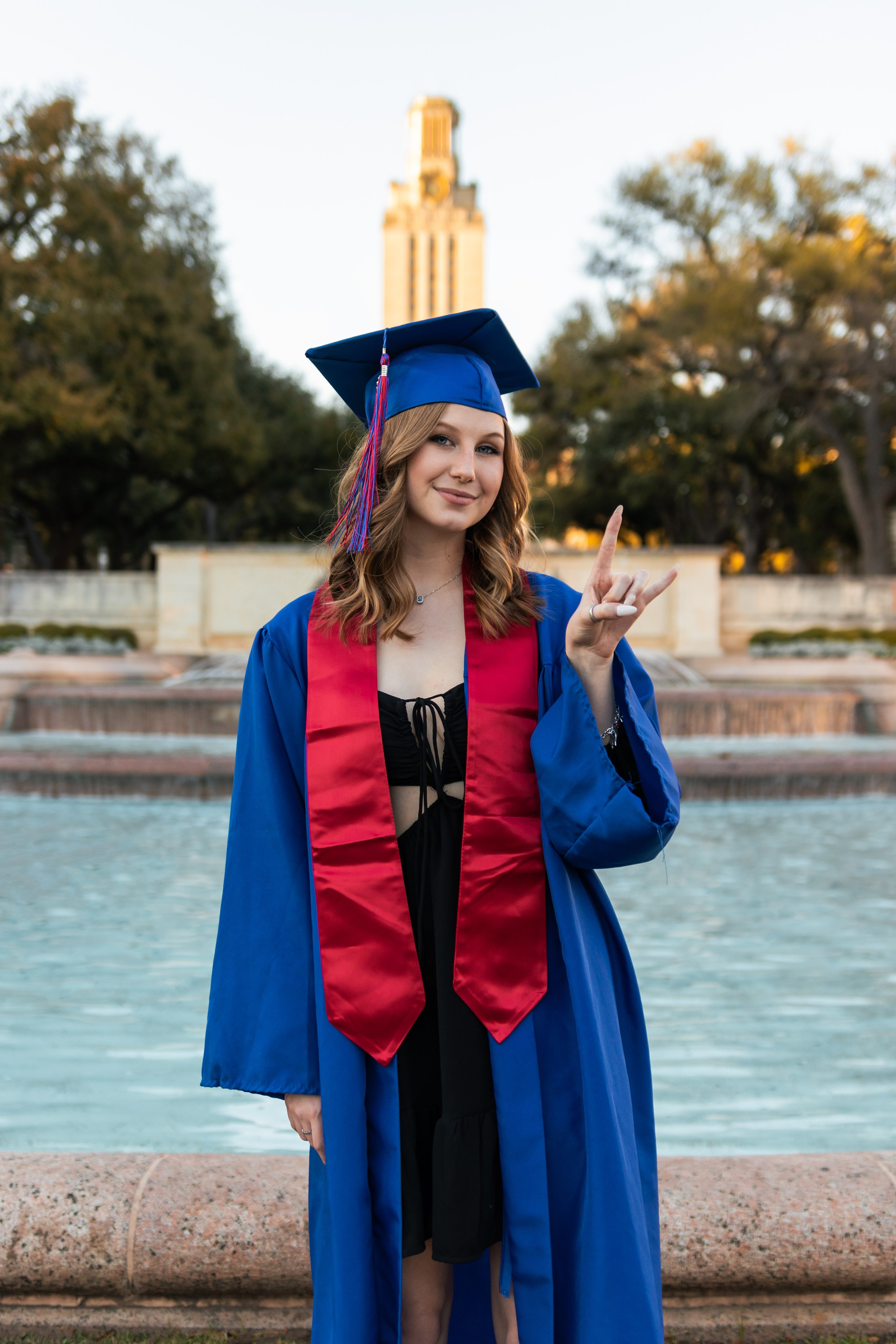 Raleigh’s graduation photoshoot at the Zilker Botanical Gardens