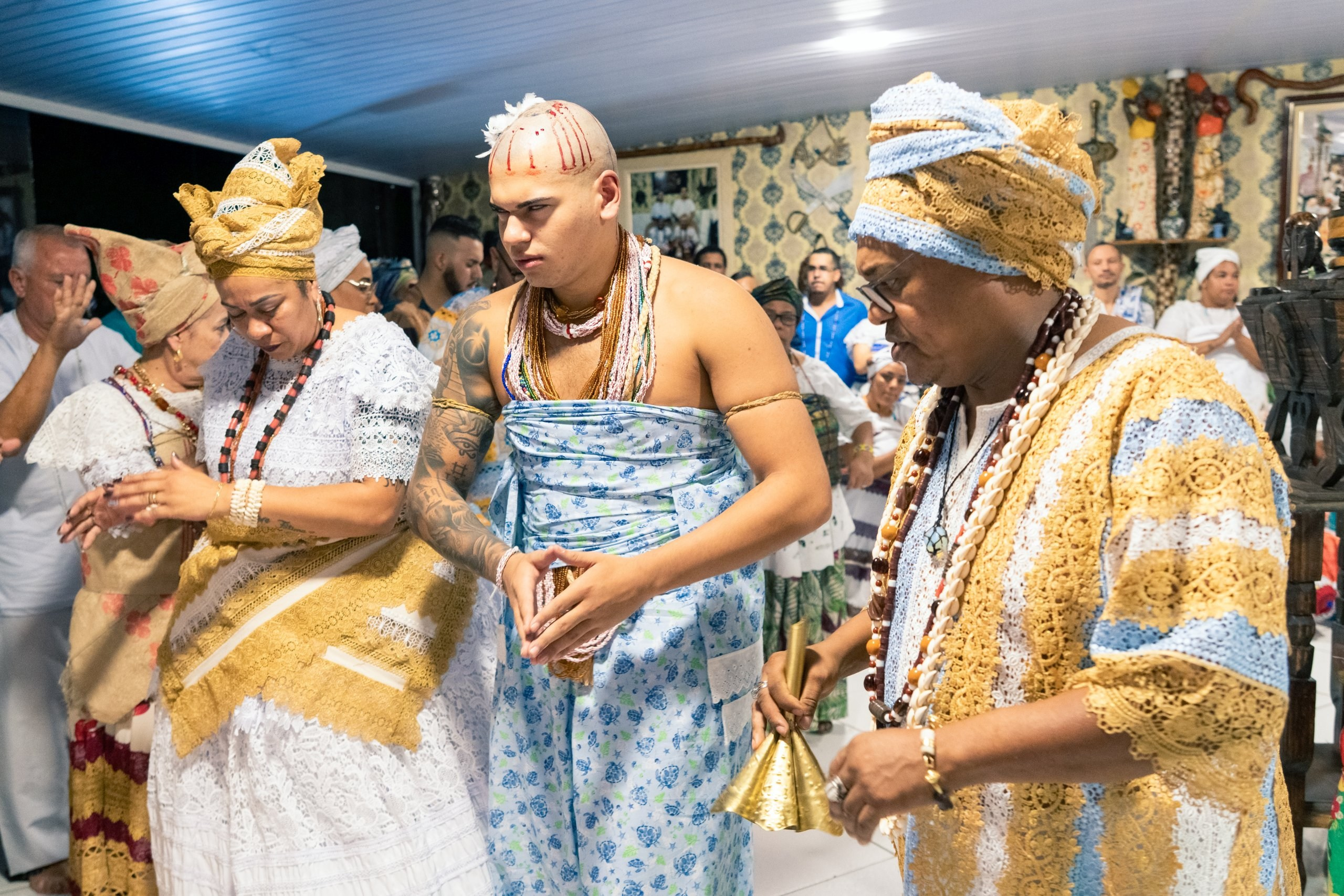 19/04/2025 — Iniciação Oloyê Pablo, Ajoyê Maria Júlia e Iyawo Arthur. Aladá Produções