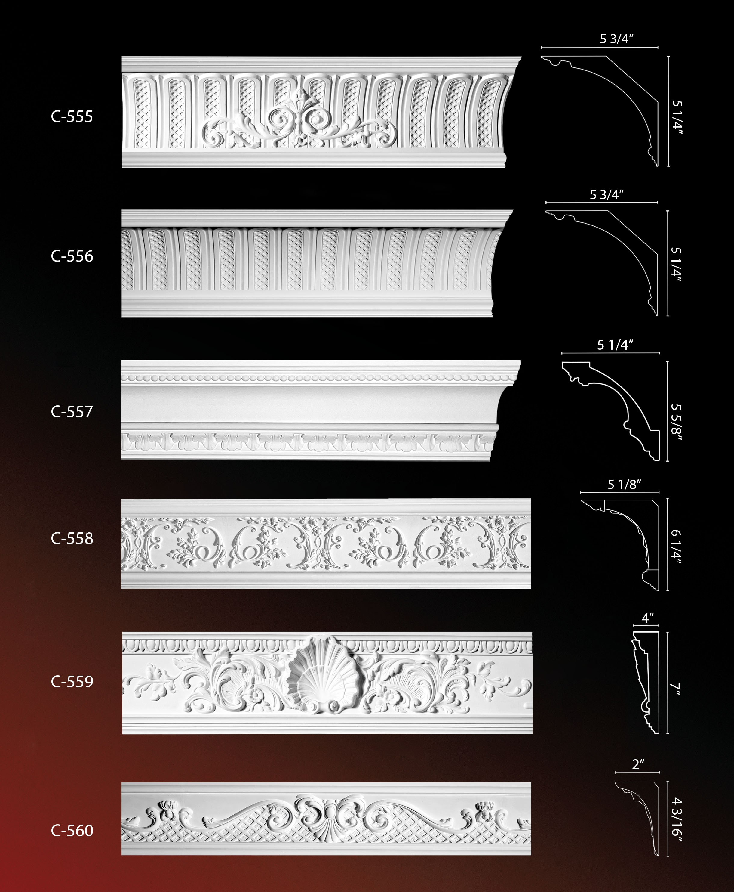 Crown Molding. Plaster molding