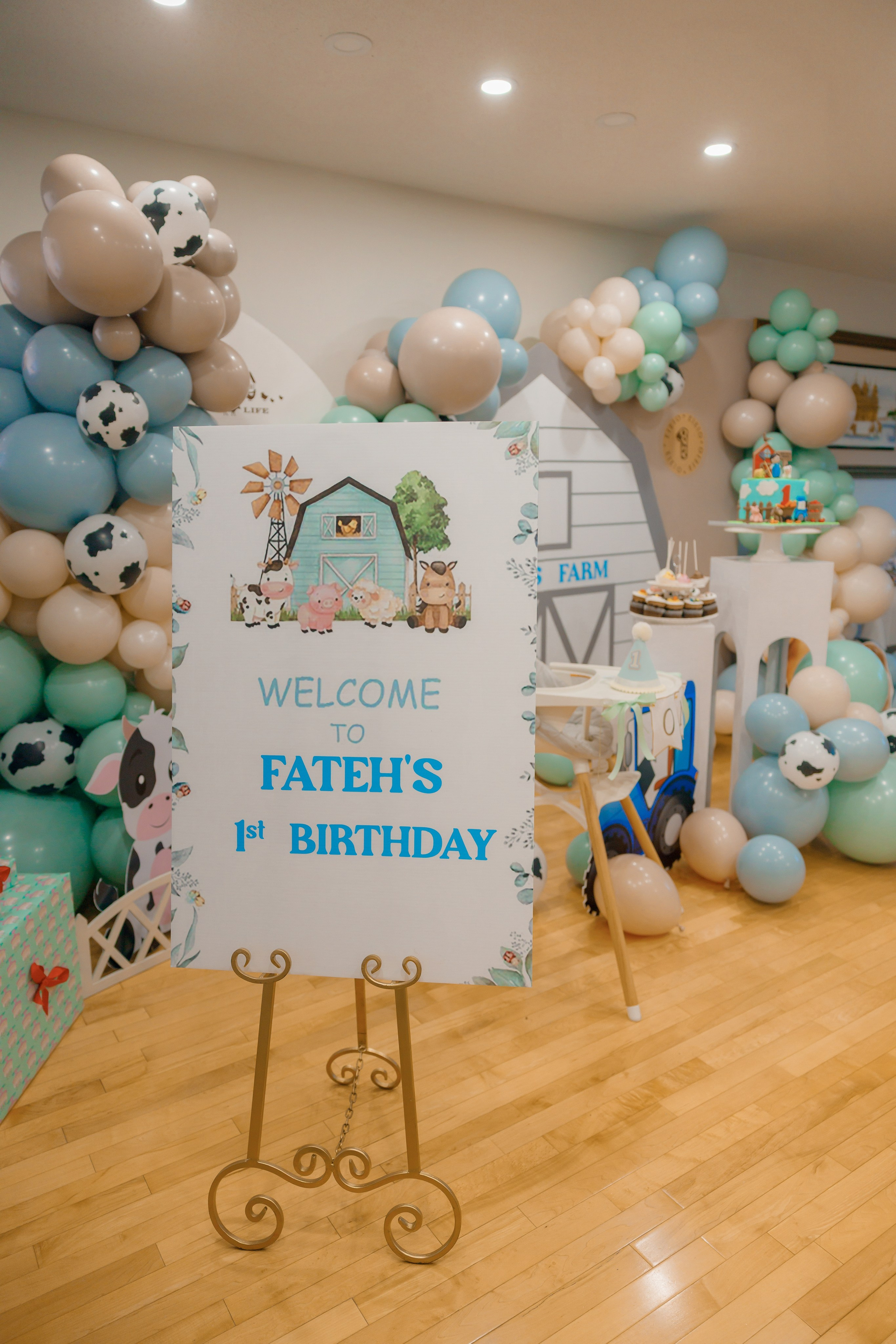 Fateh’s 1st birthday. Home