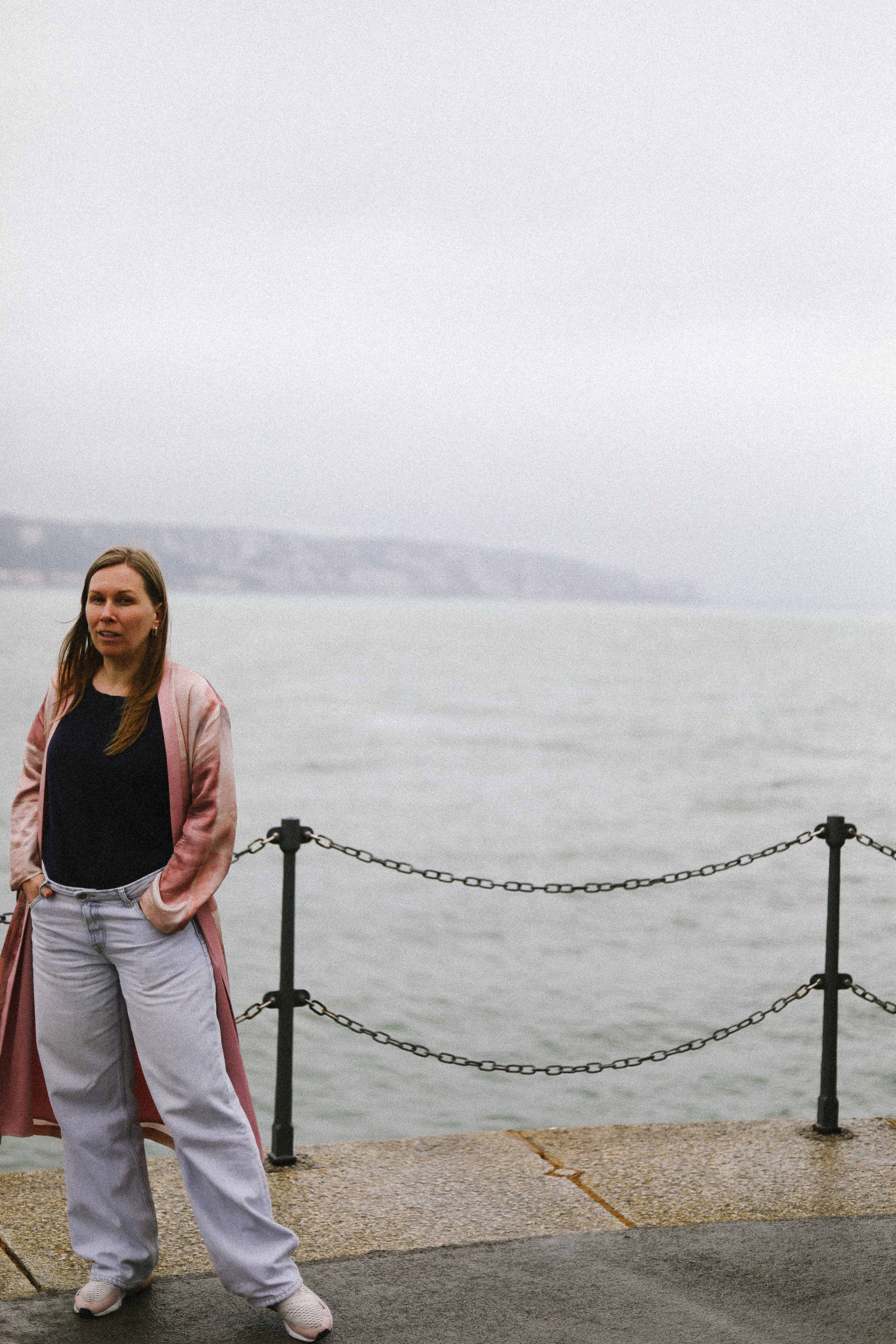 Katya near the lighthouse. Victoria Dini. Art photography in London / Folkestone, UK