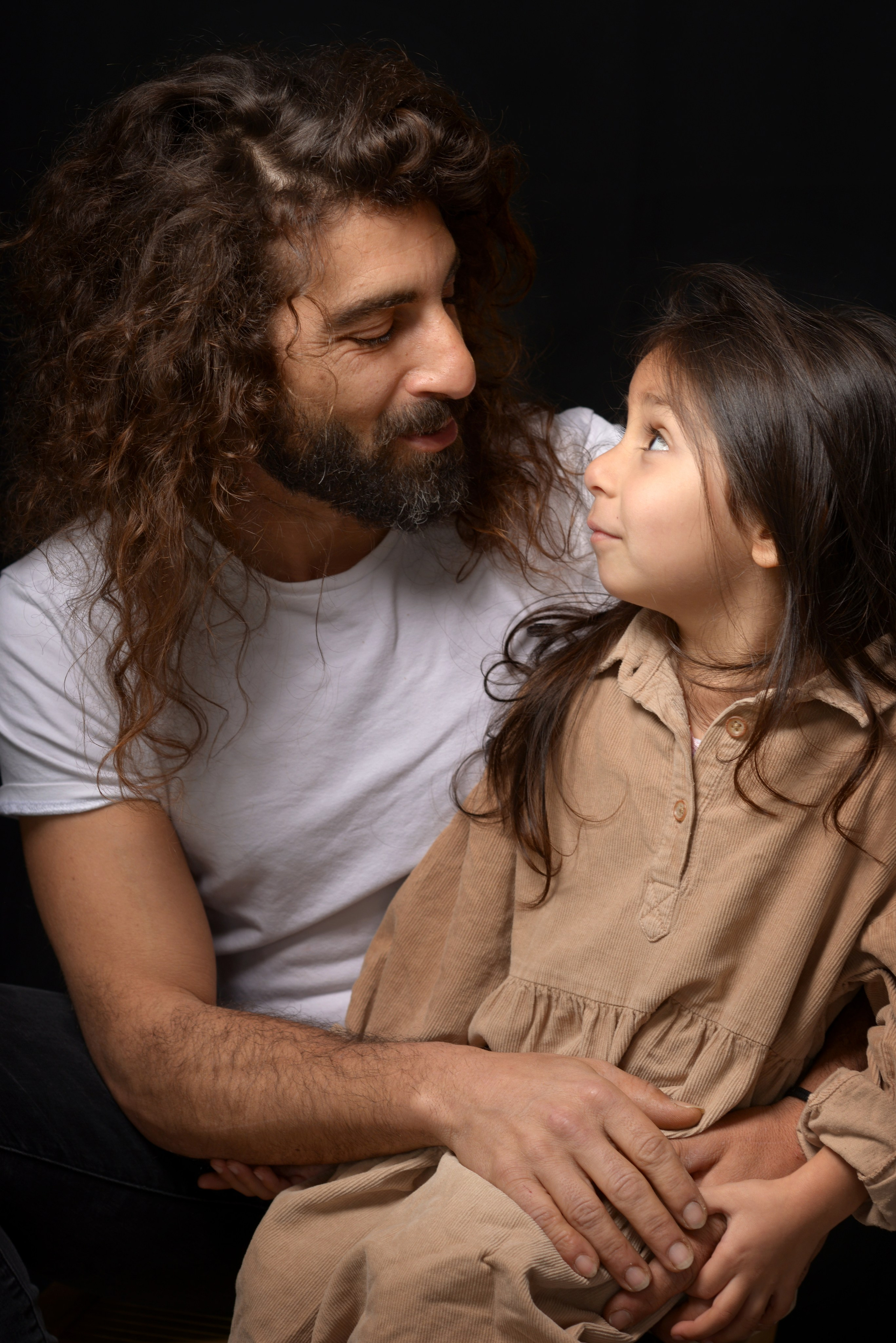 Portrait mother and daughter