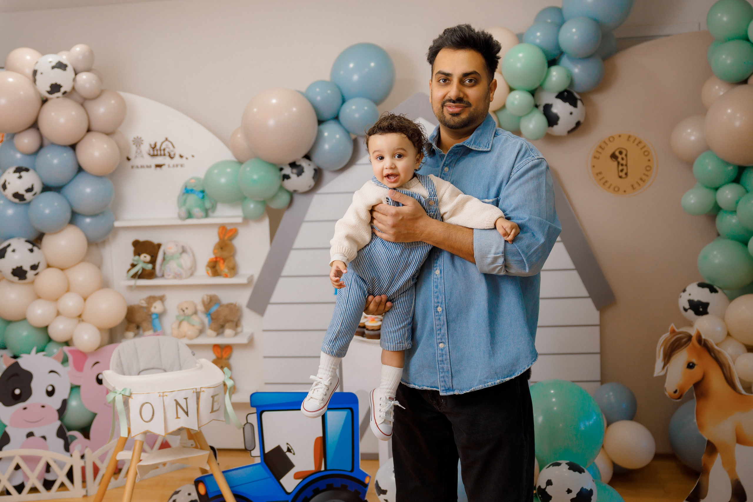 Fateh’s 1st birthday. Home