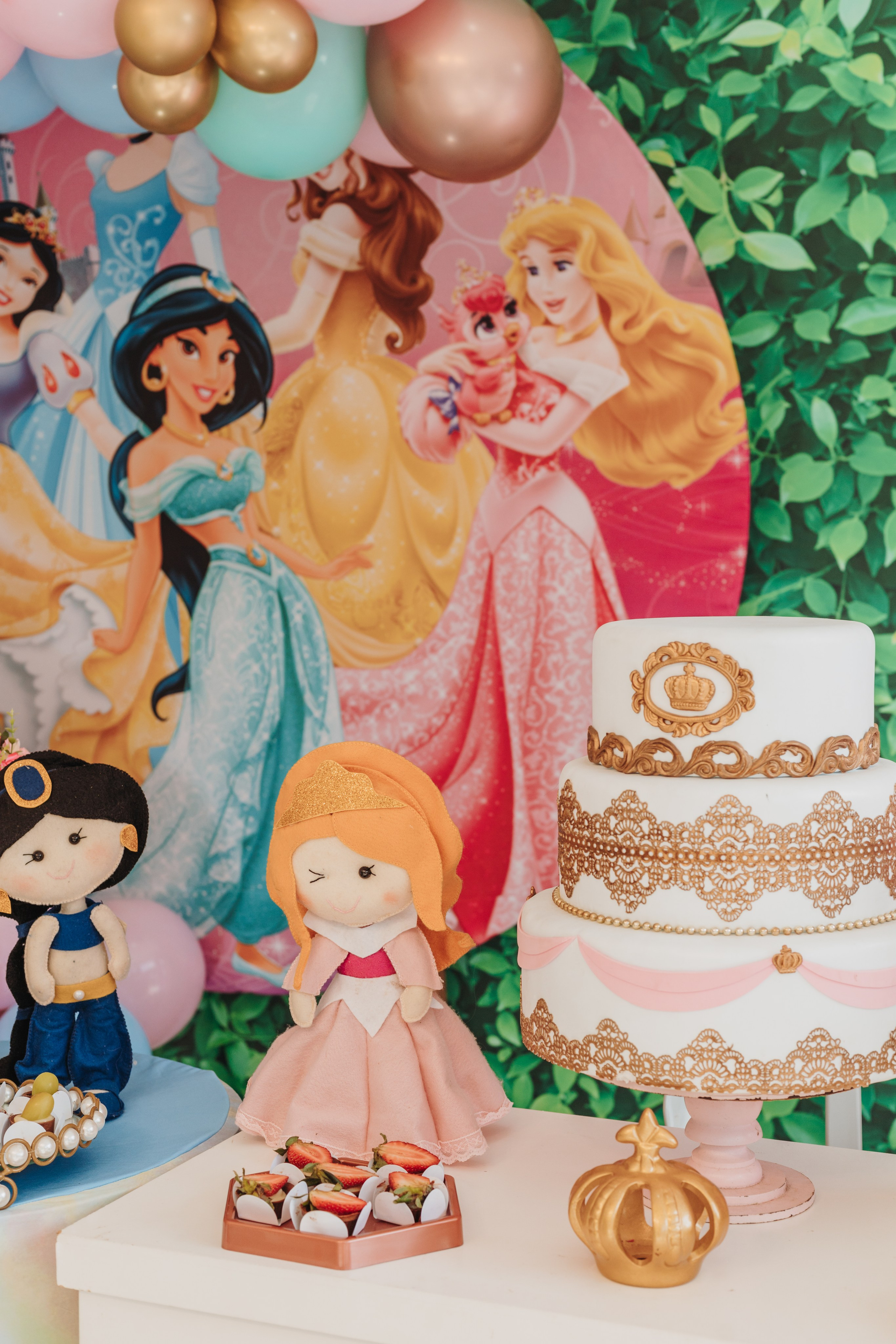 Aniversário infantil princesas, em Palhoça, Santa Catarina.