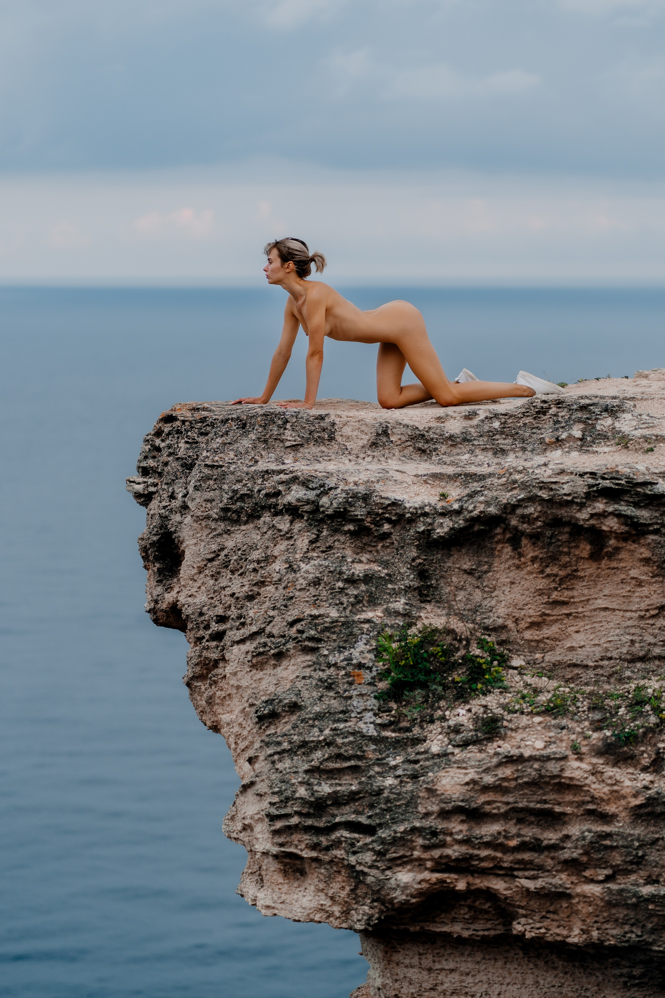 Breathtaking Nude Photography of a Woman on a Cliff Edge