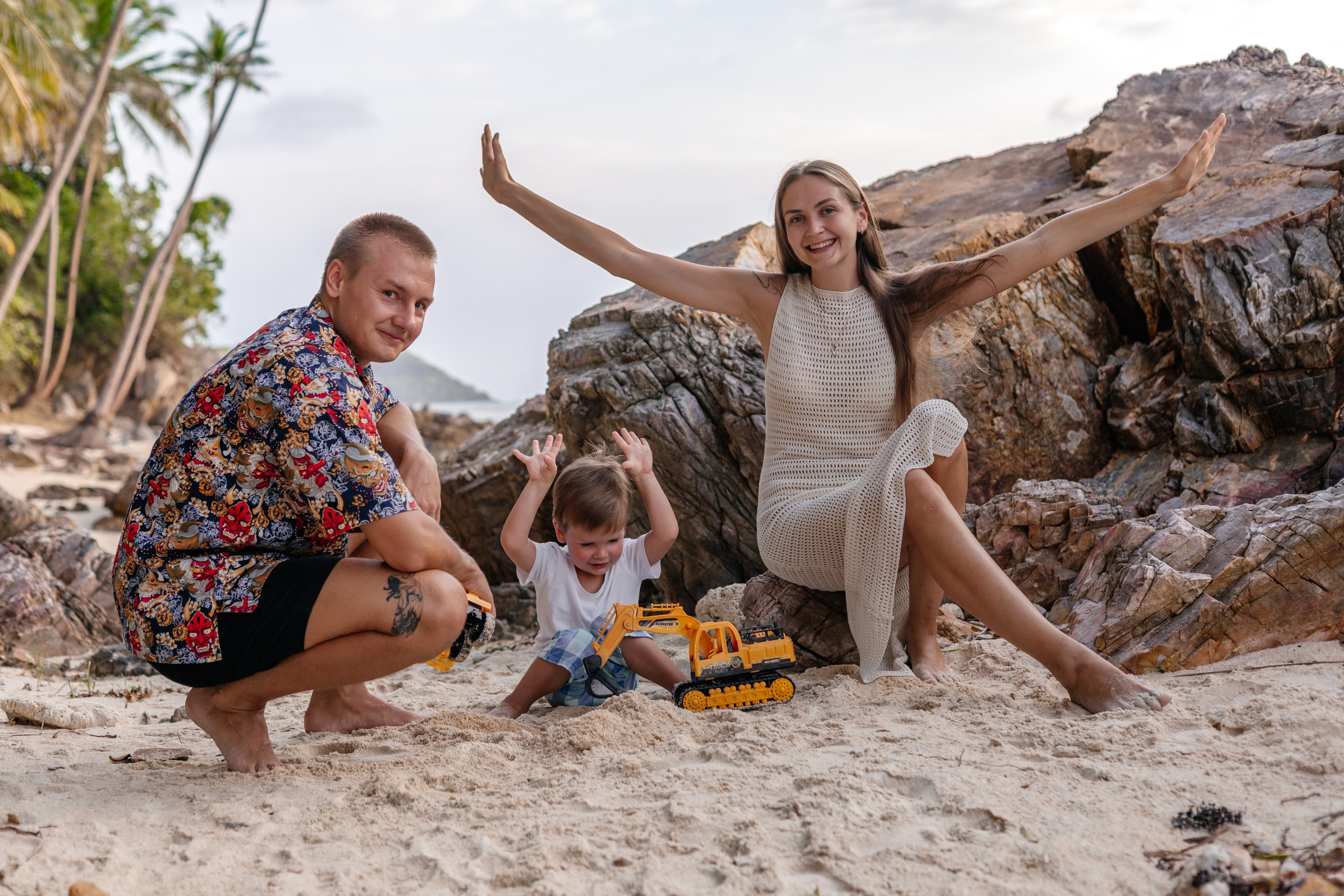 Family -Taling Ngam beach 01.03.2025. Фотограф на Самуи — Фотосессия на Самуи — Фотограф Ксения Шумейко