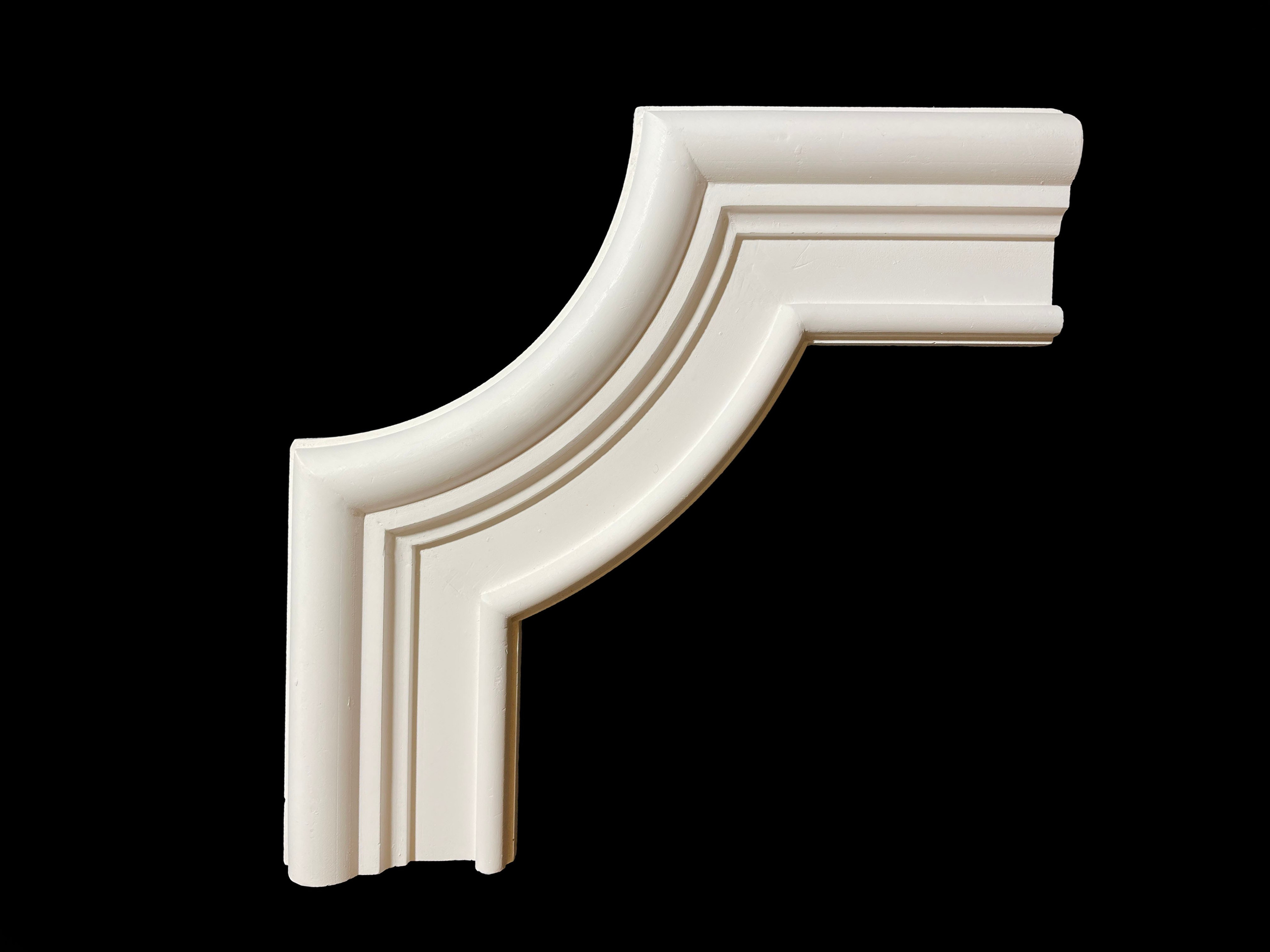 Corners. Plaster molding