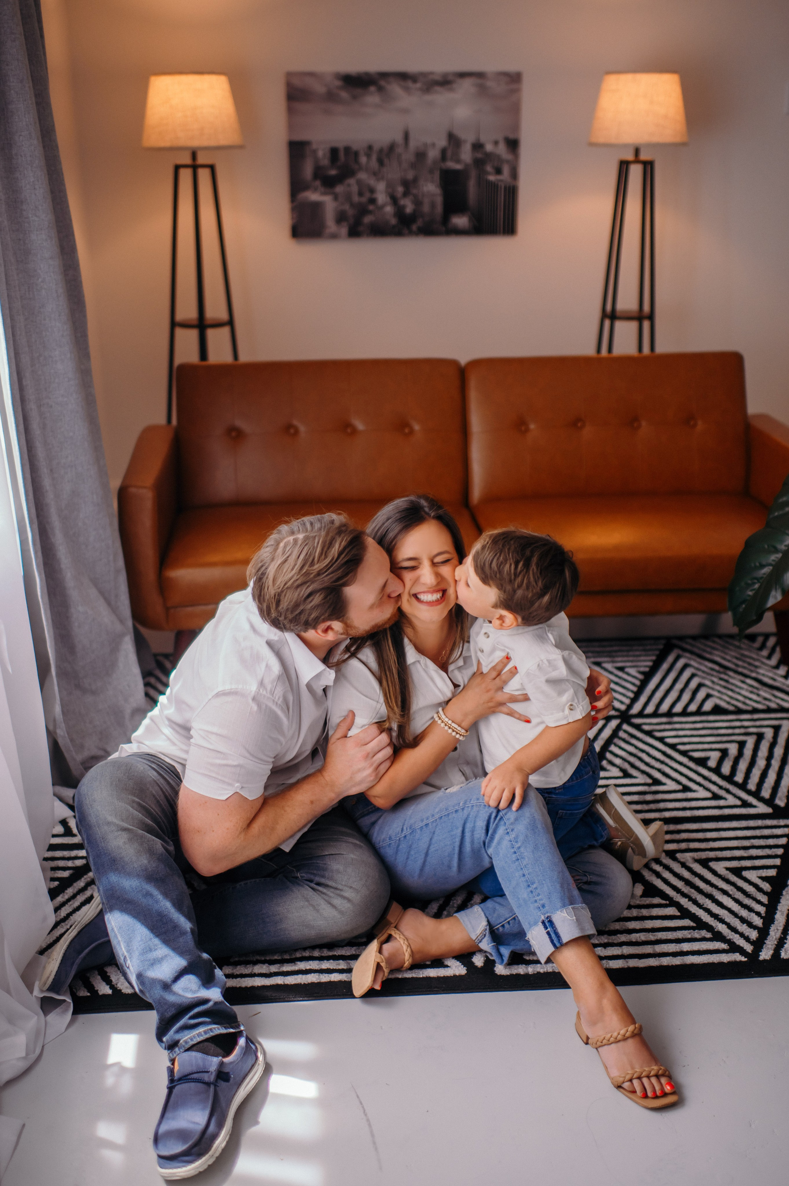 Amanda, Sam and Hayes. Wedding, maternity and family photographer in Charlotte Tasha Minn