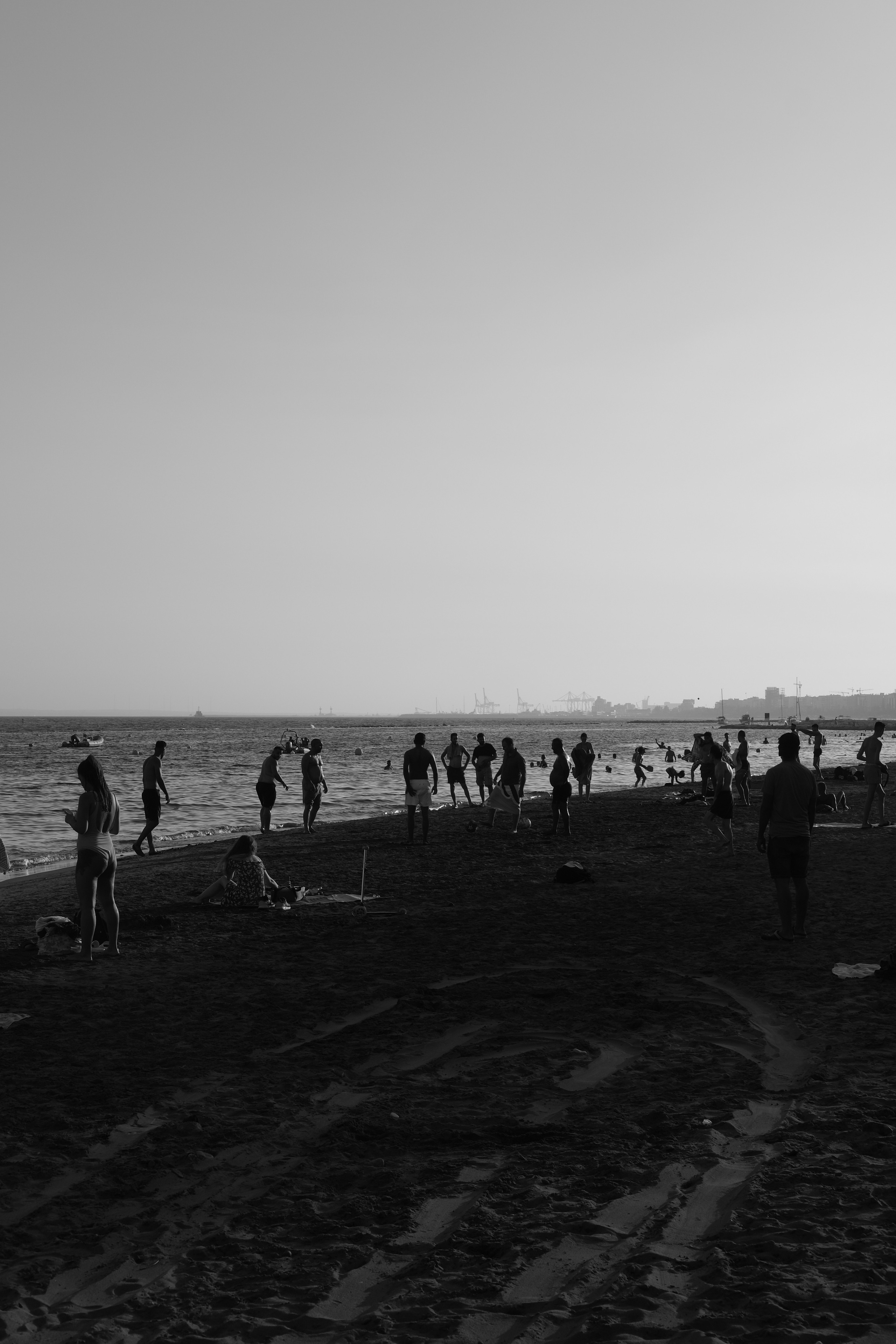 Limassol Beach in Black and White Photography | Cyprus