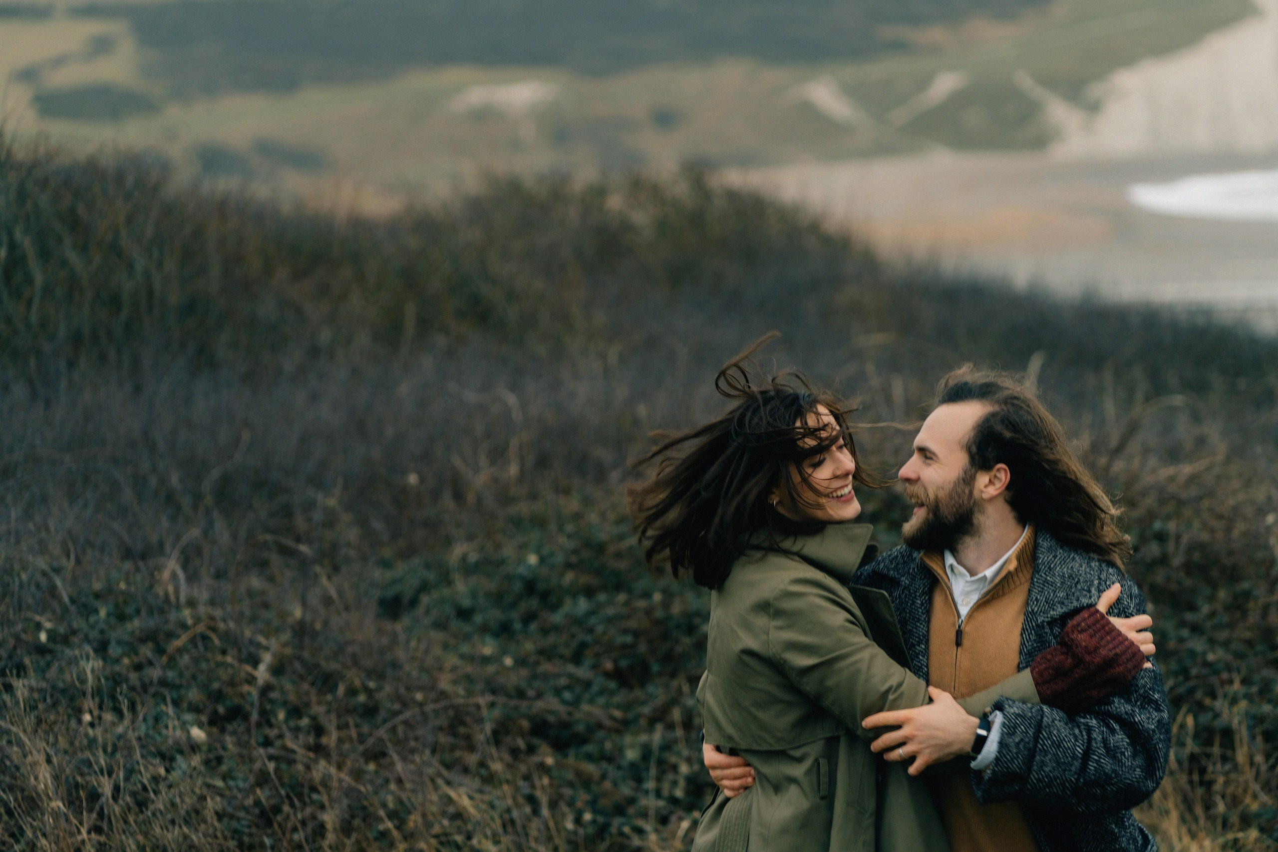 Engagement session in Seven Sisters. London portrait and family photographer