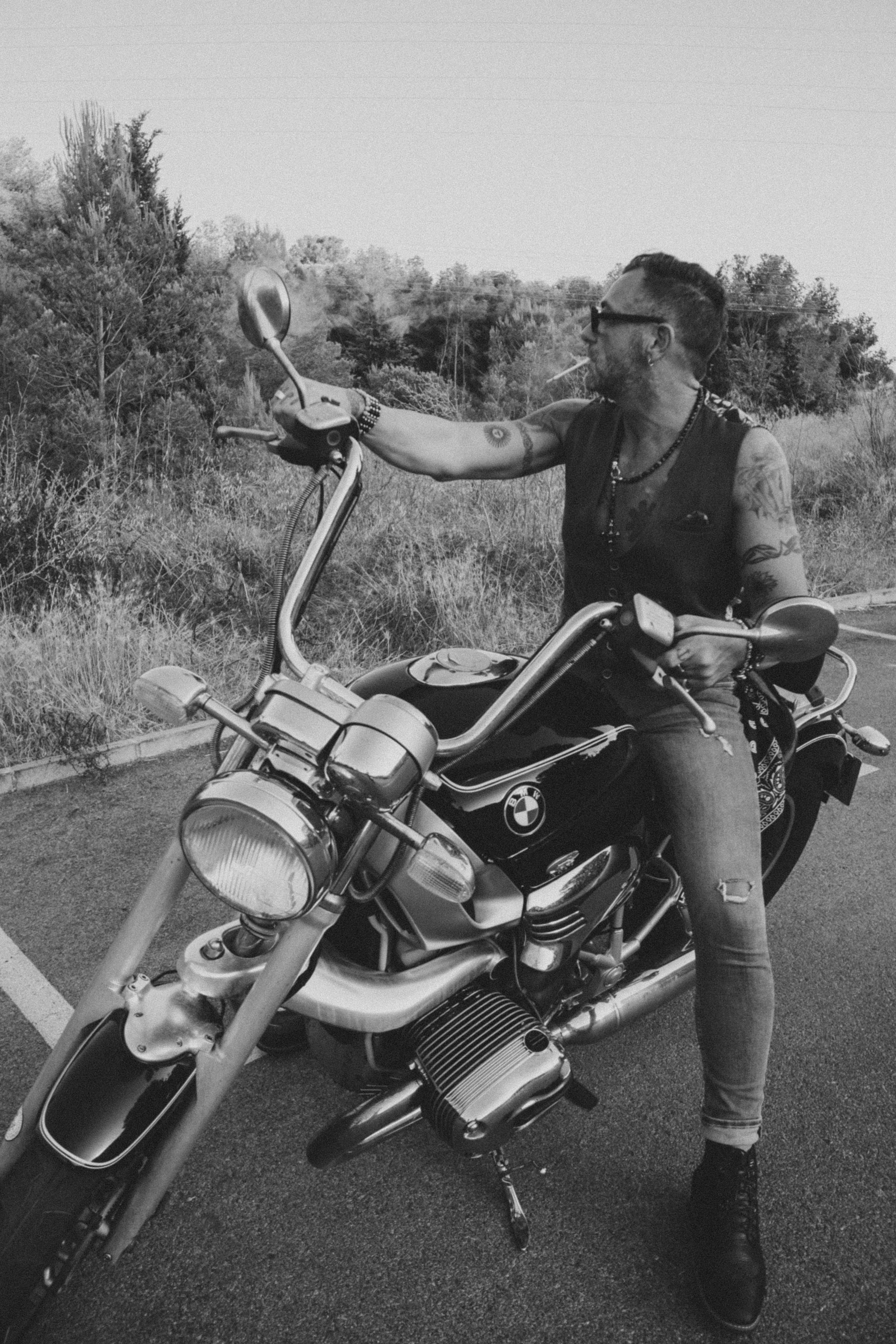 Фотосессия пары на мотоцикле. Профессиональная фотосъемка в Калафелле — Елена Медведева