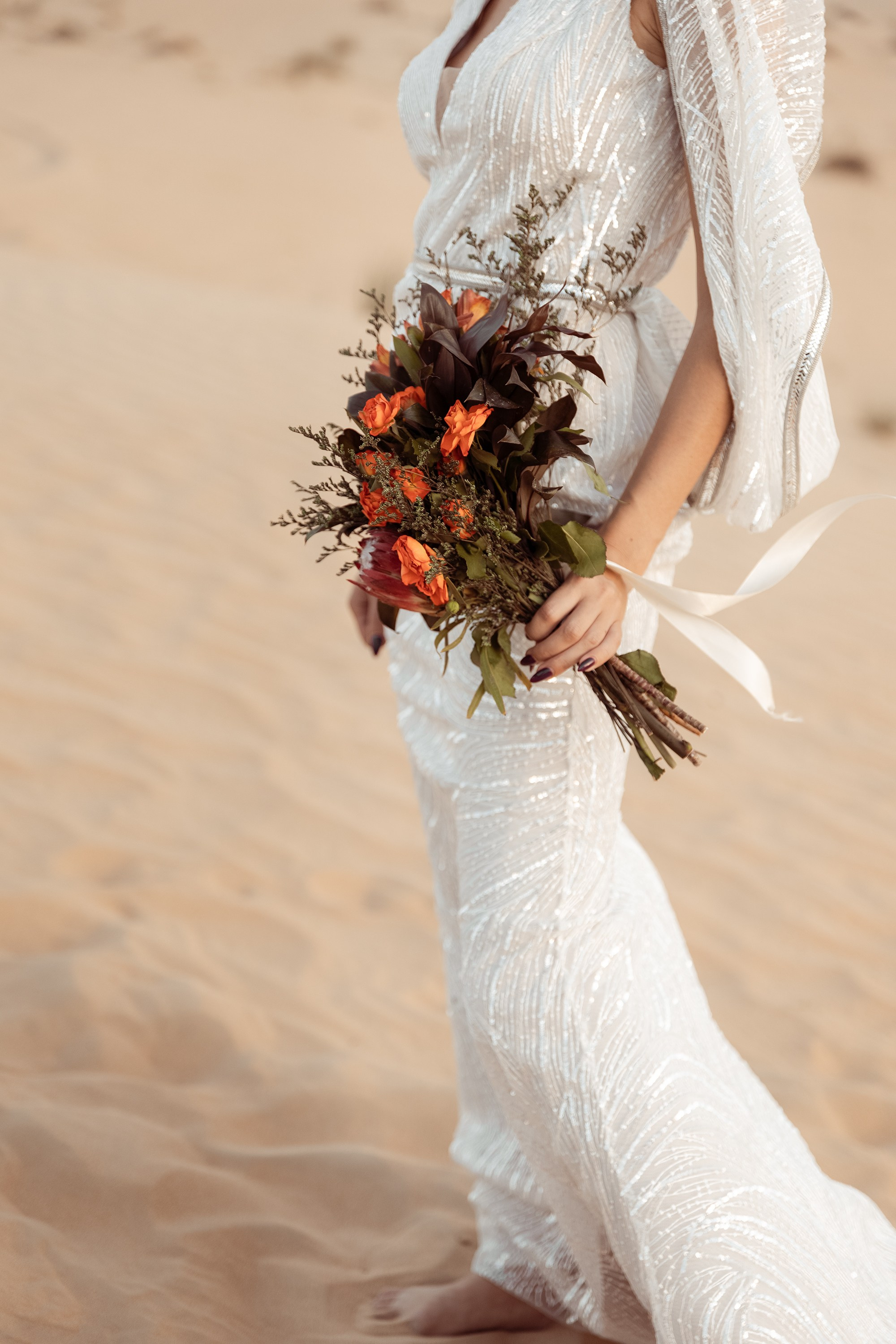 Bride's portrait detail. Dubai, United Arab Emirates