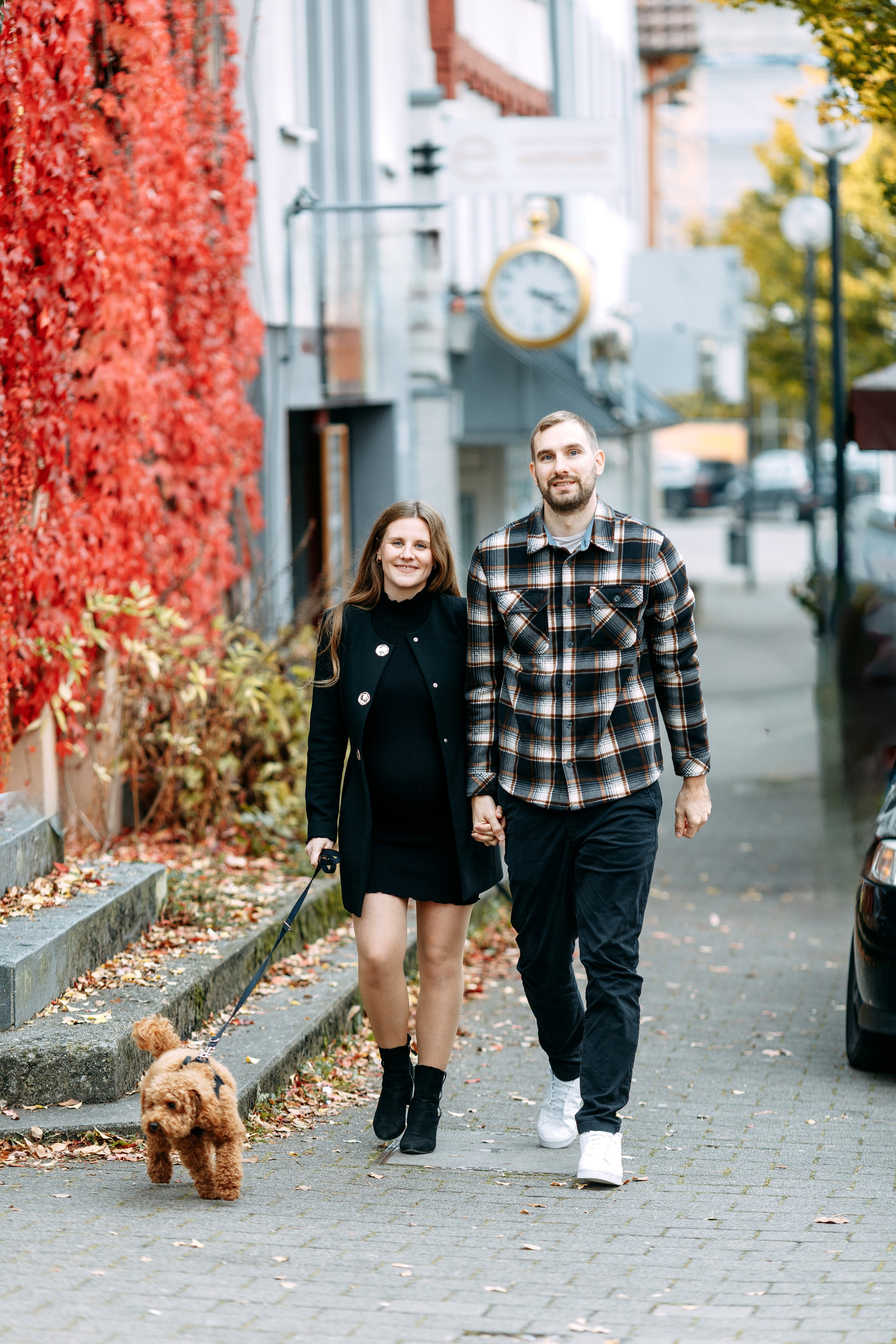 Babybauch-Shooting in Münsingen mit Hund 🐾. Professionele fotografin in Münsingen Olesia Wegele