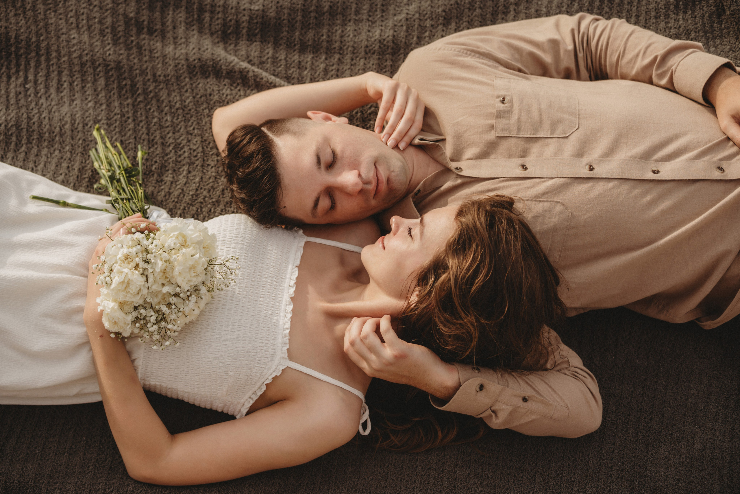 engagement photoshoot on the Lido Beach Florida