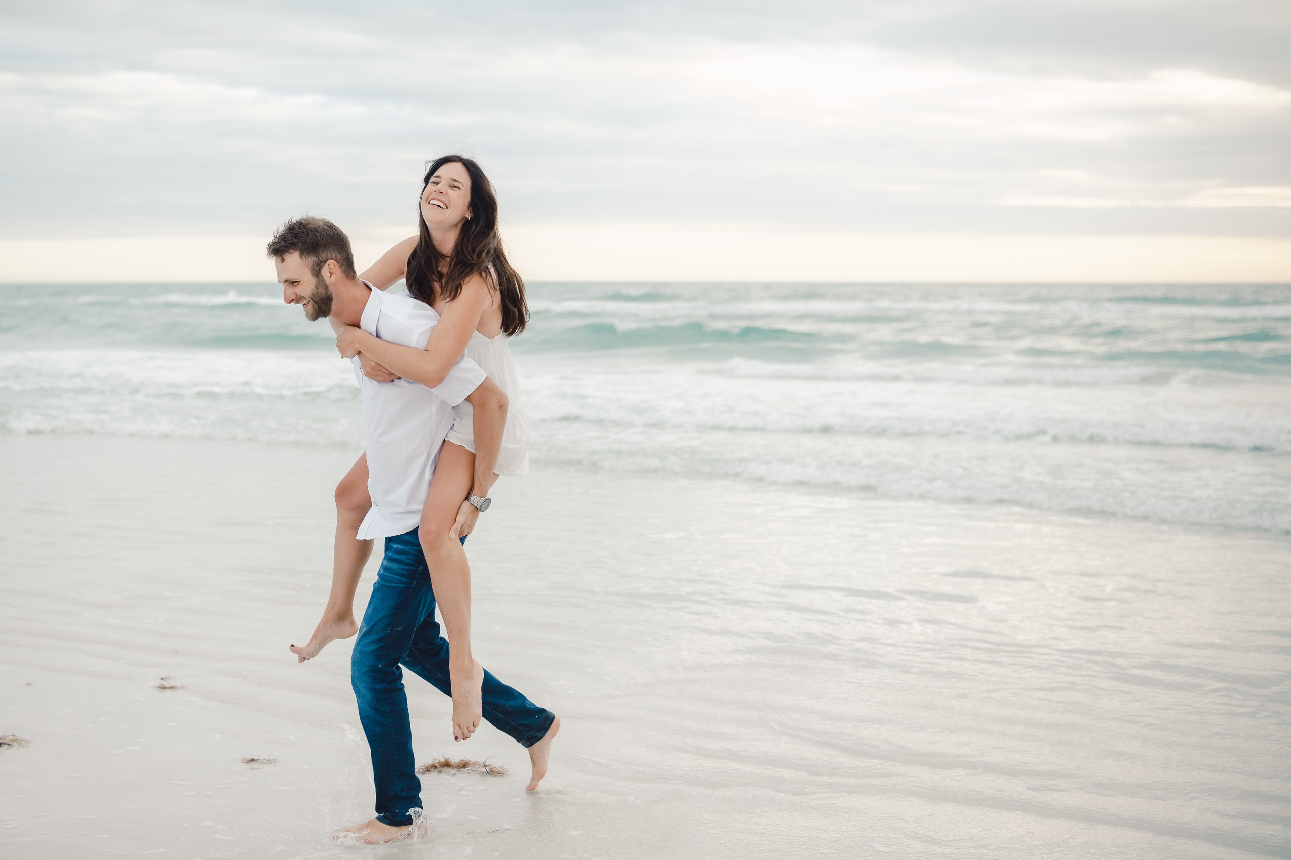 Engagement sunset photoshoot on the beach in Sarasota Florida