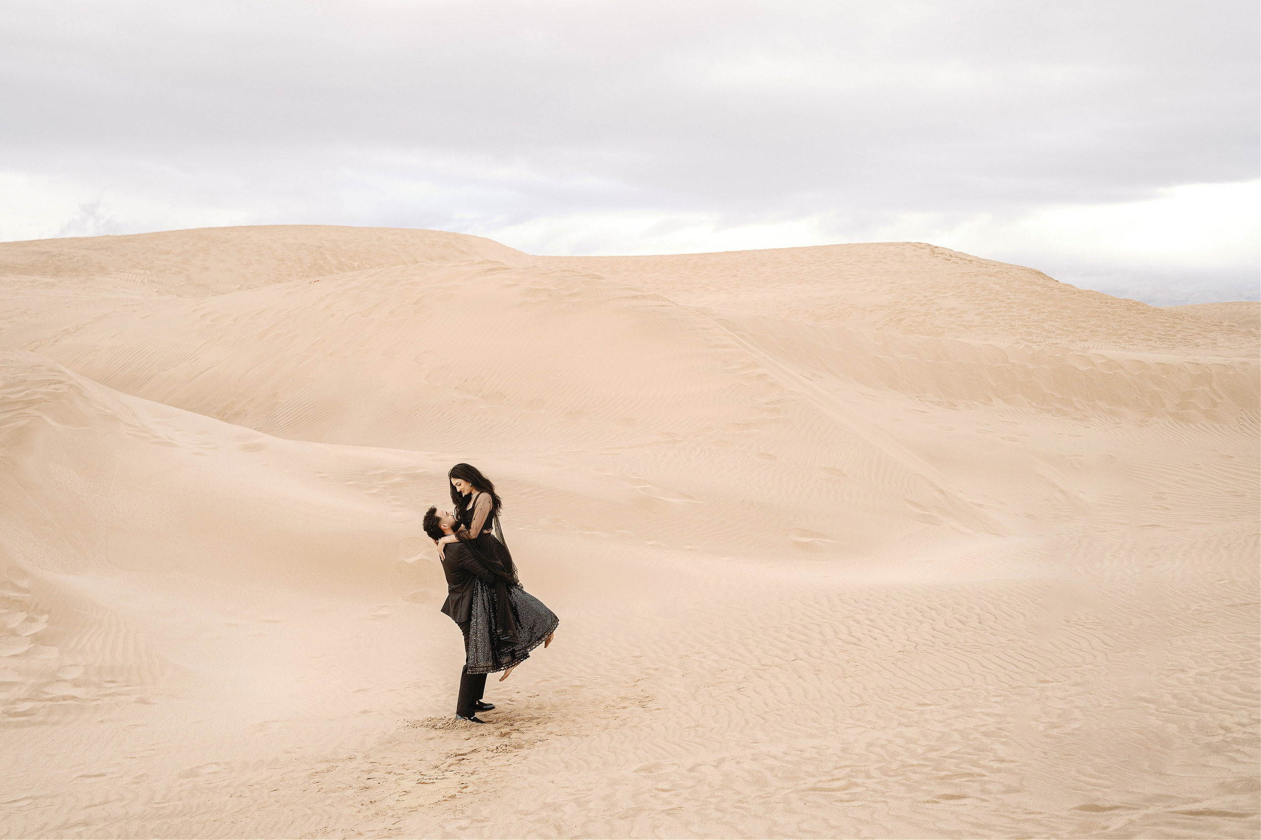 Elopement at Pismo Beach Sand Dunes, California. Wedding Photography & Videography Team in California, Los Angeles, San Francisco, San Diego and Travel
